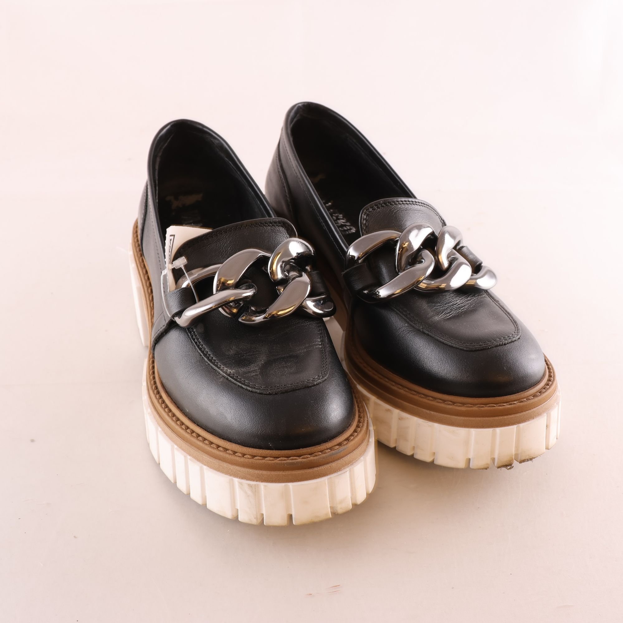 Loafers, Vamsko, svart, stl. 37