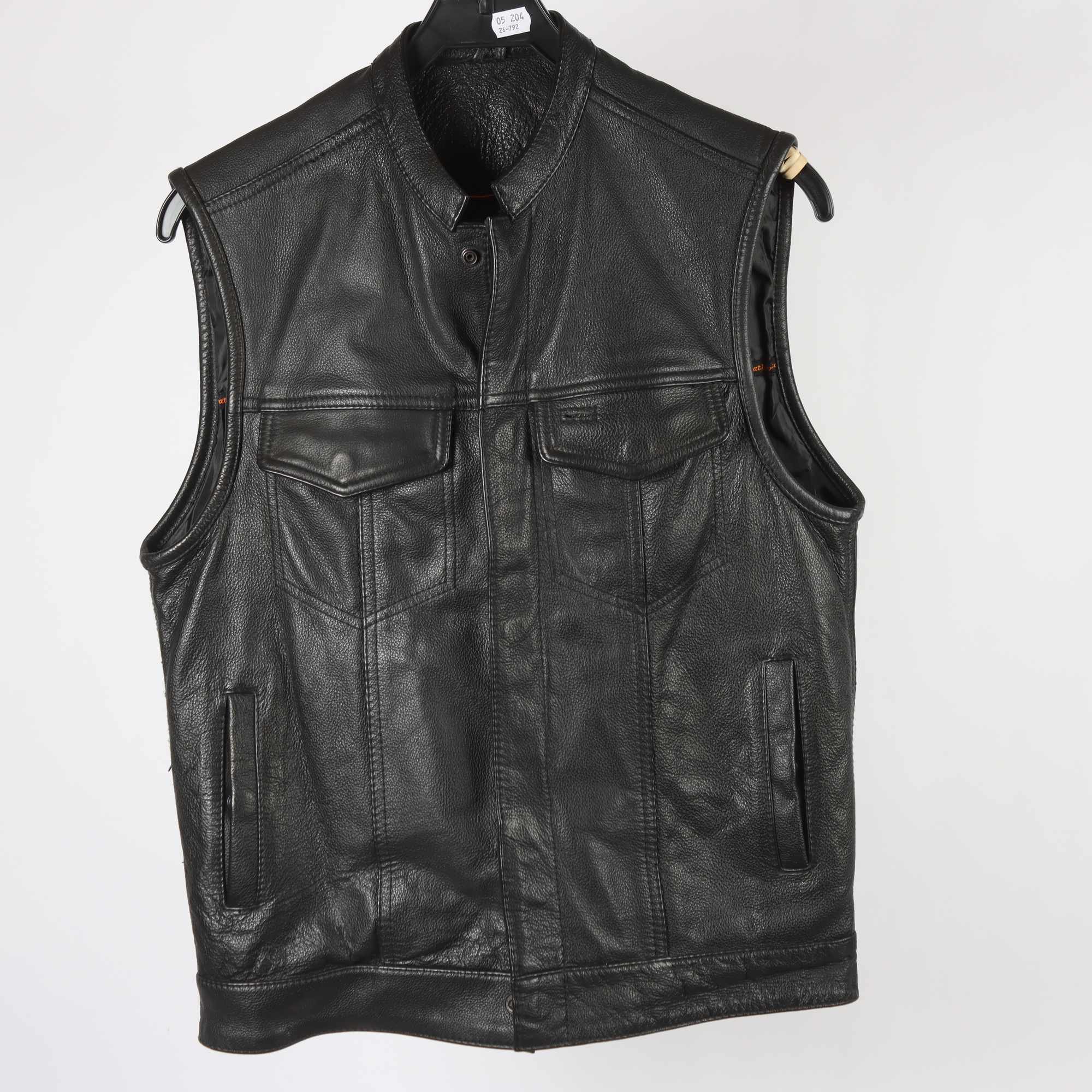 Skinnväst, First Classics, 100% läder, stl. S