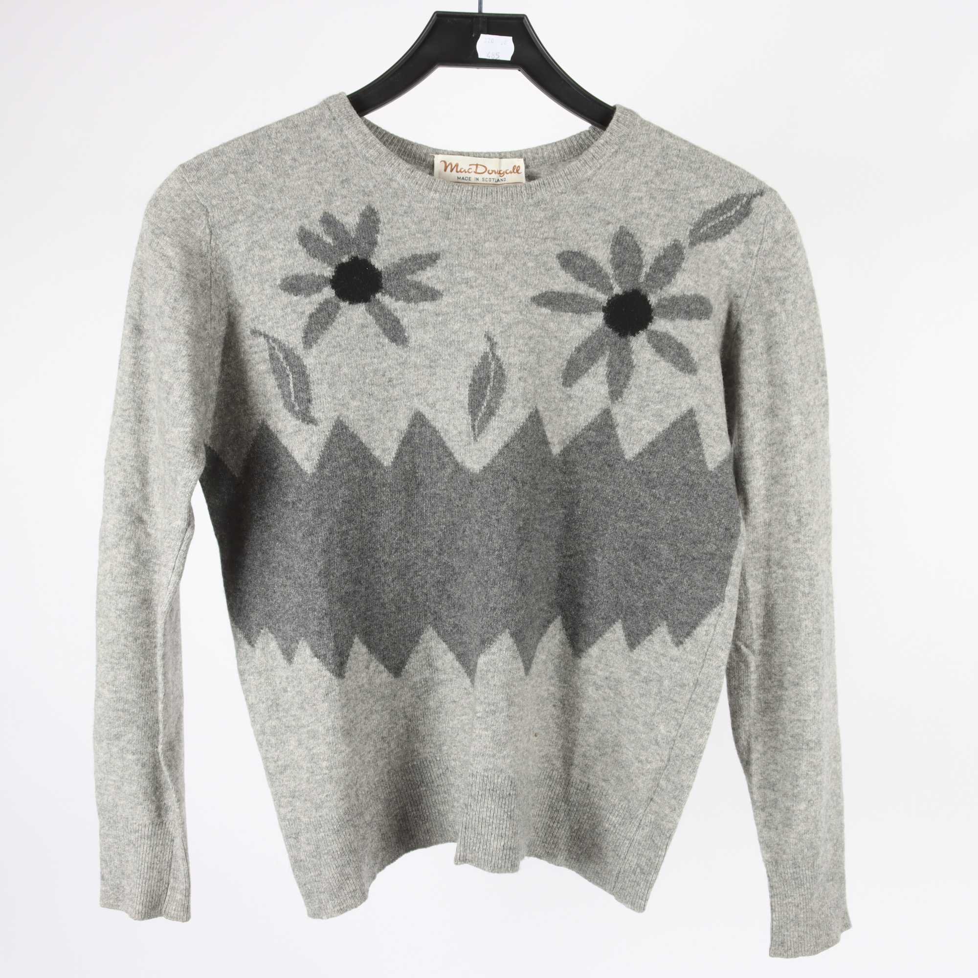 Tröja, Mac Dungull, grå, Scotland, 100% cashmere, stl. ca. S.