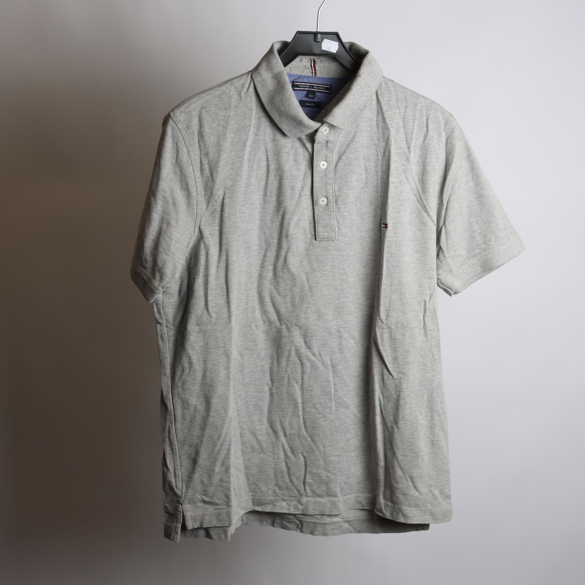 Pikètröja, Tommy Hilfiger, grå, stl. XXL