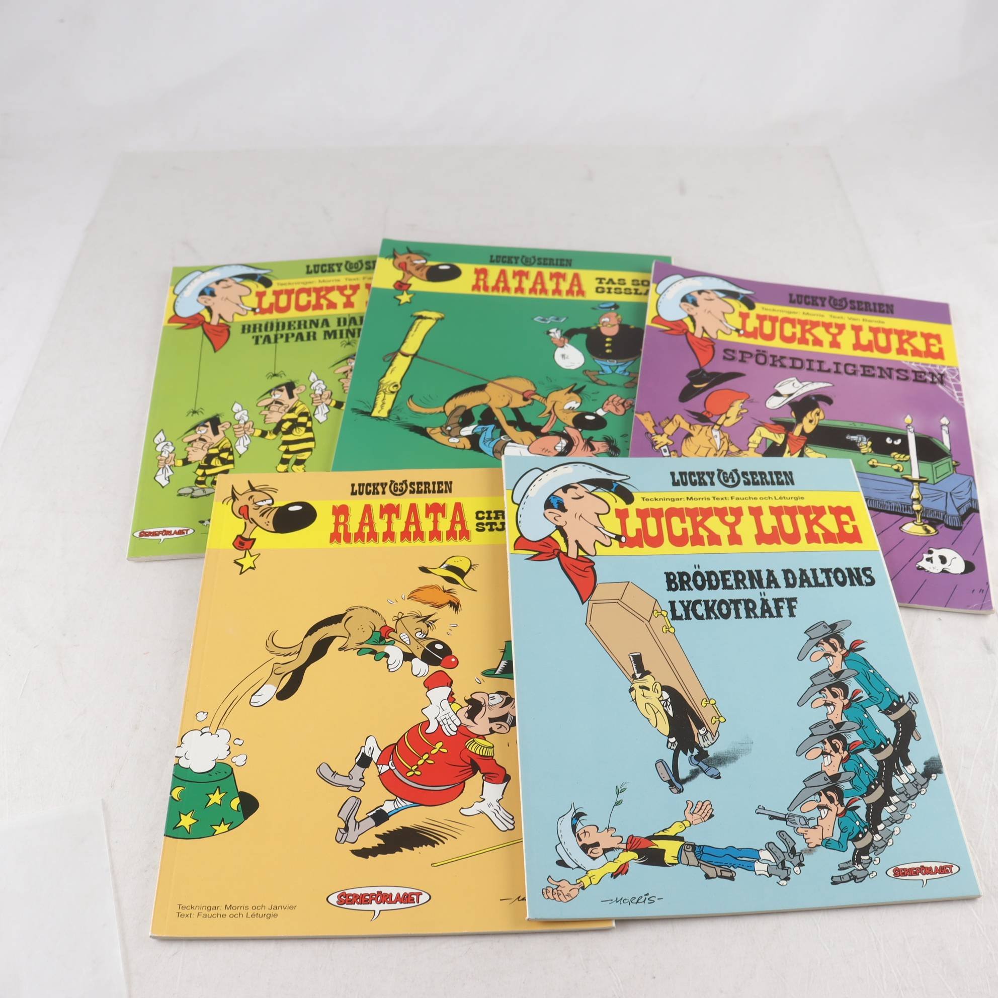 Lucky Luke, Del 60-64, paket med 5 album