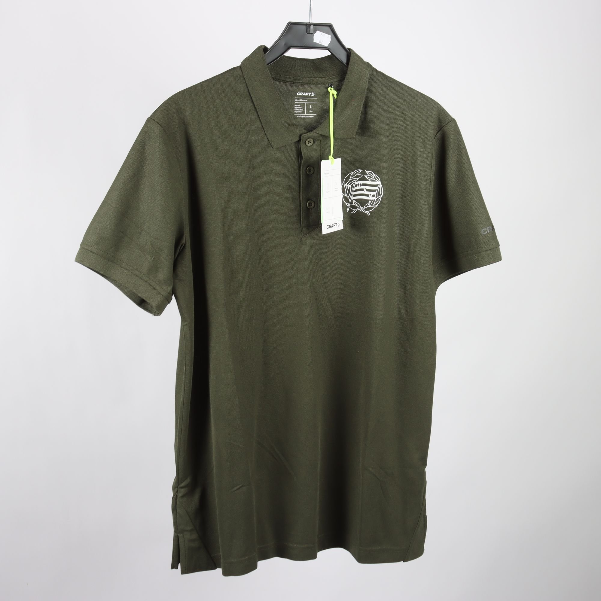 Pikètröja, Craft, HIF Hammarby, grön, stl. L