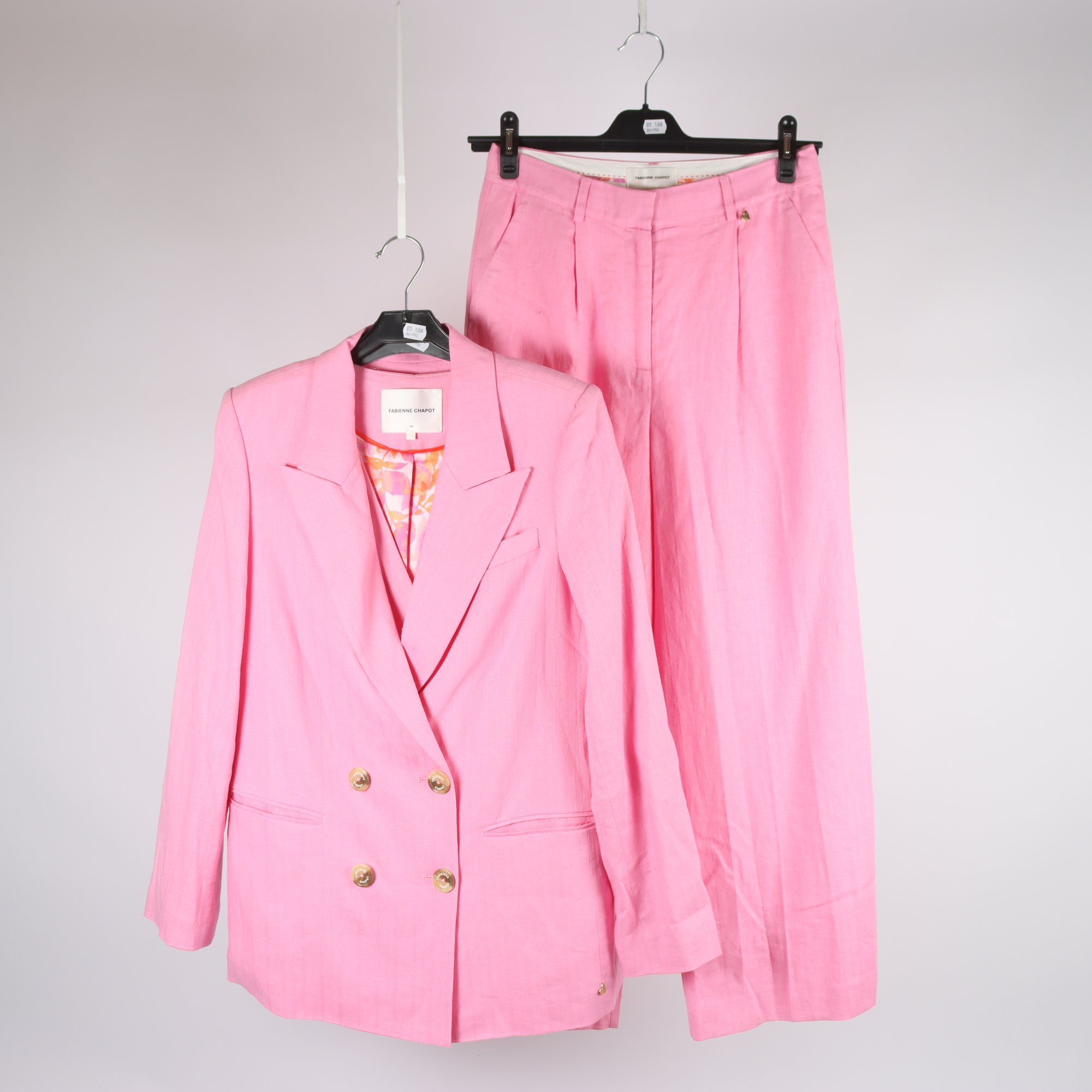 Tredelad kostym, Fabienne Chapot, linblandning, stl. 36