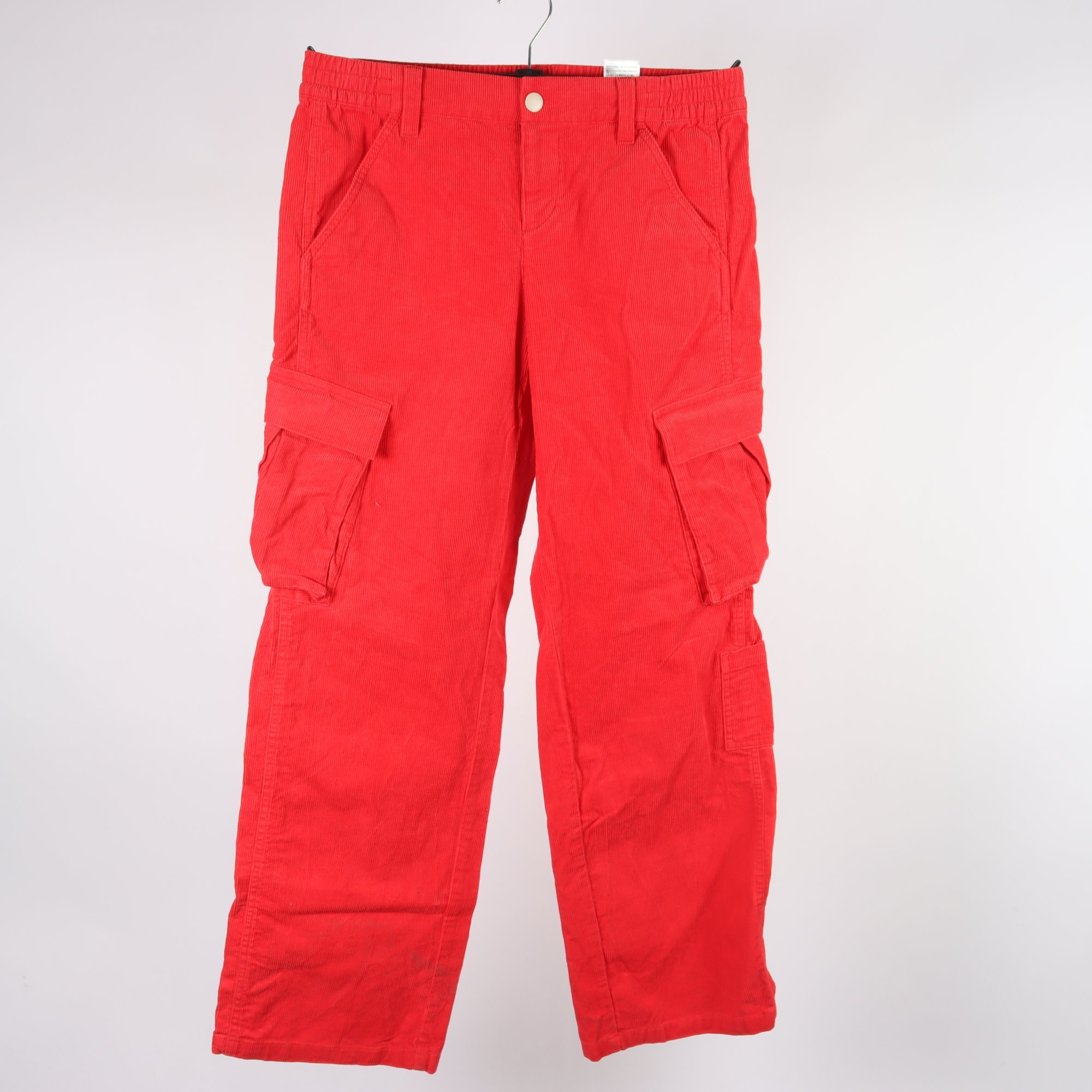 Byxor, Divided, röd, manchester, stl. 38.