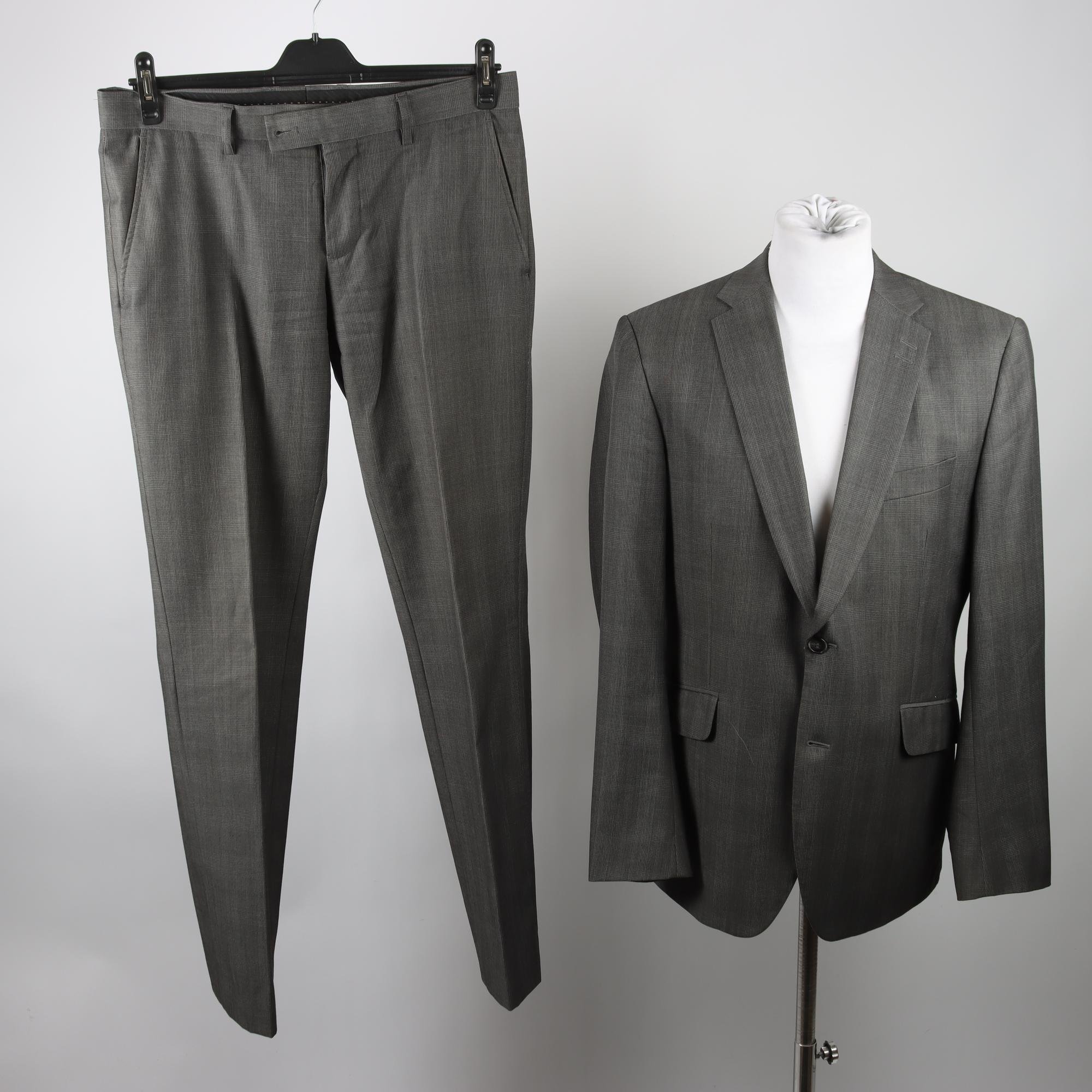 Kostym, Bläck, grå, stl. 50
