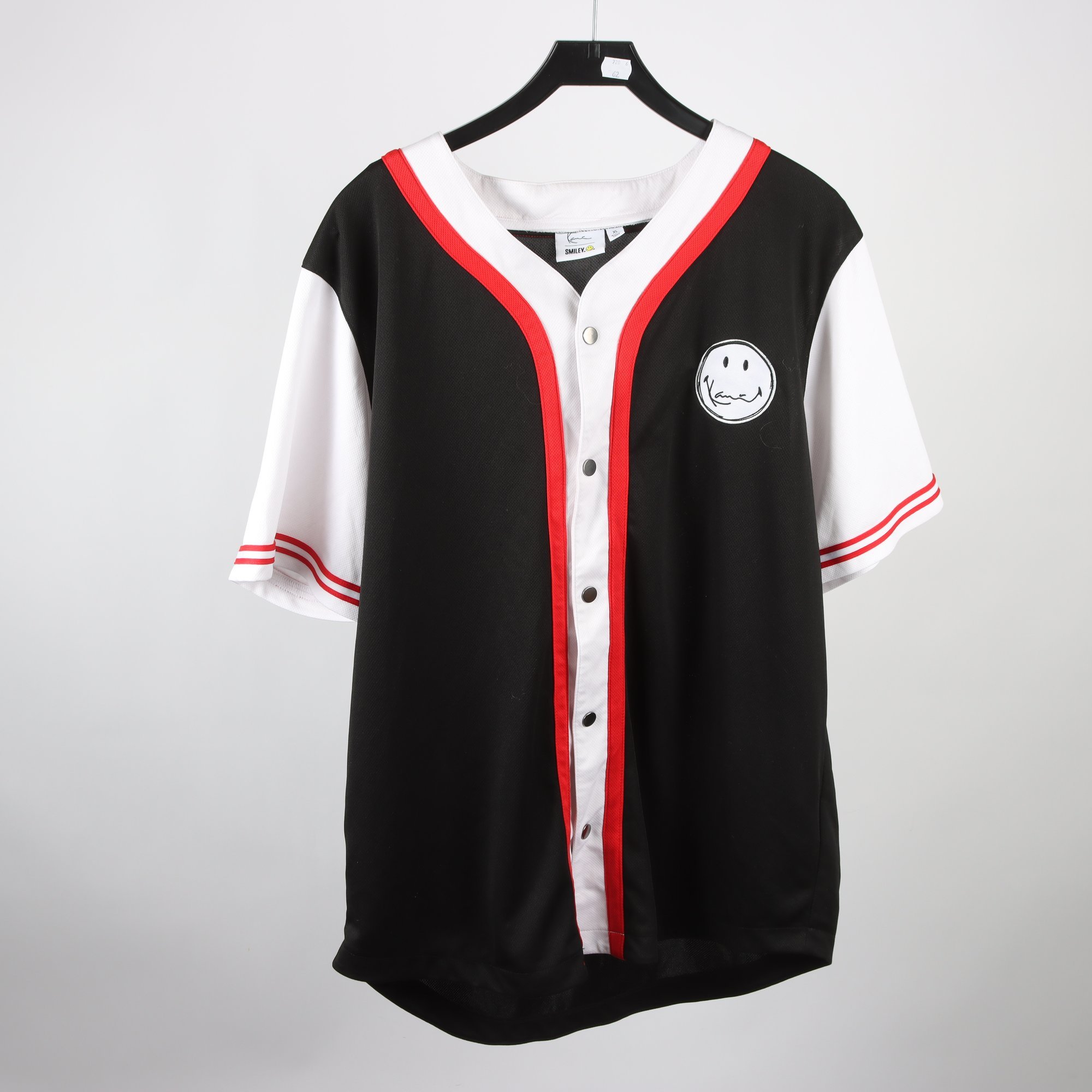 Tröja, Karl Kani x Smiley, svart, vit, röd, stl. XL