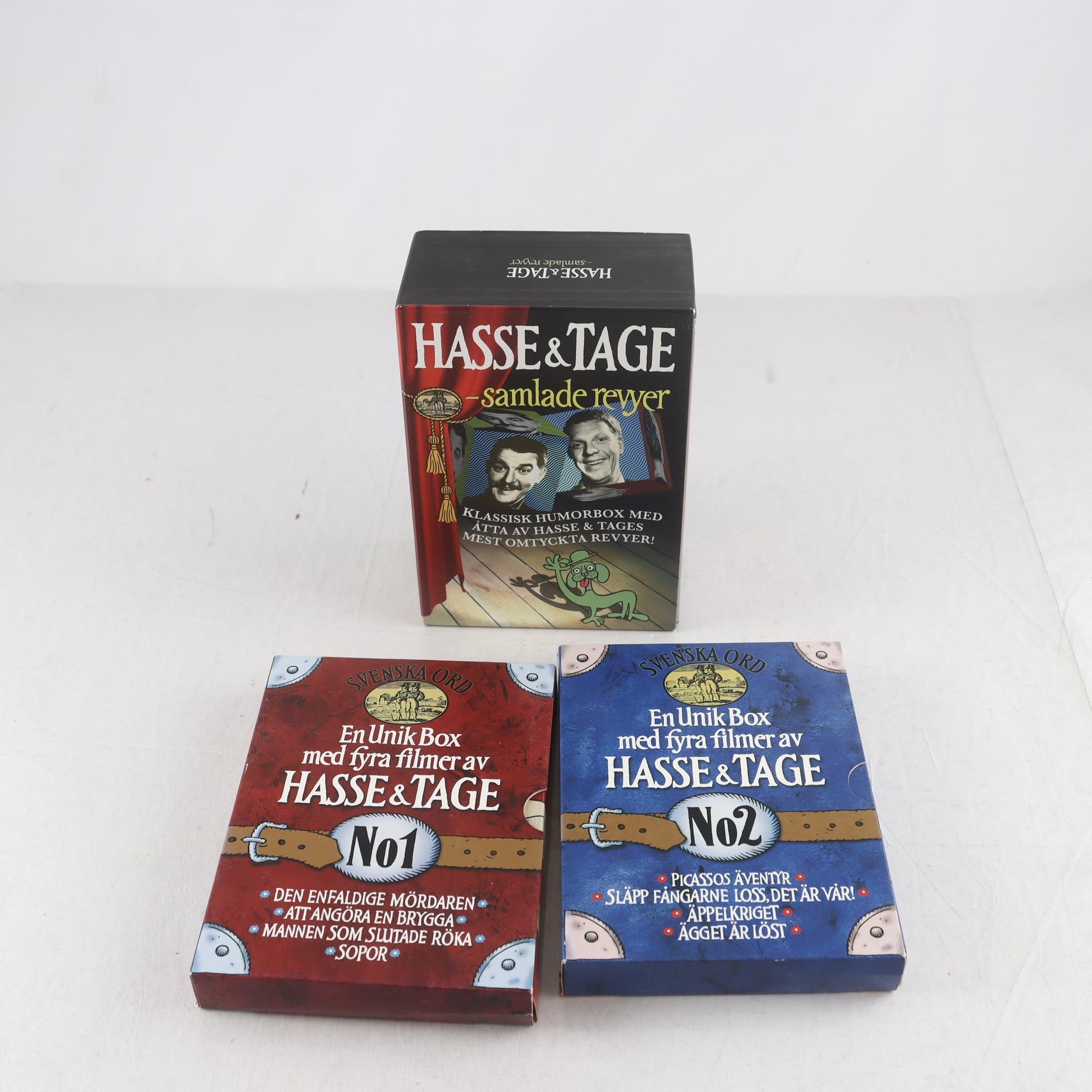 DVD-boxar, Hasse & Tage, 3 st