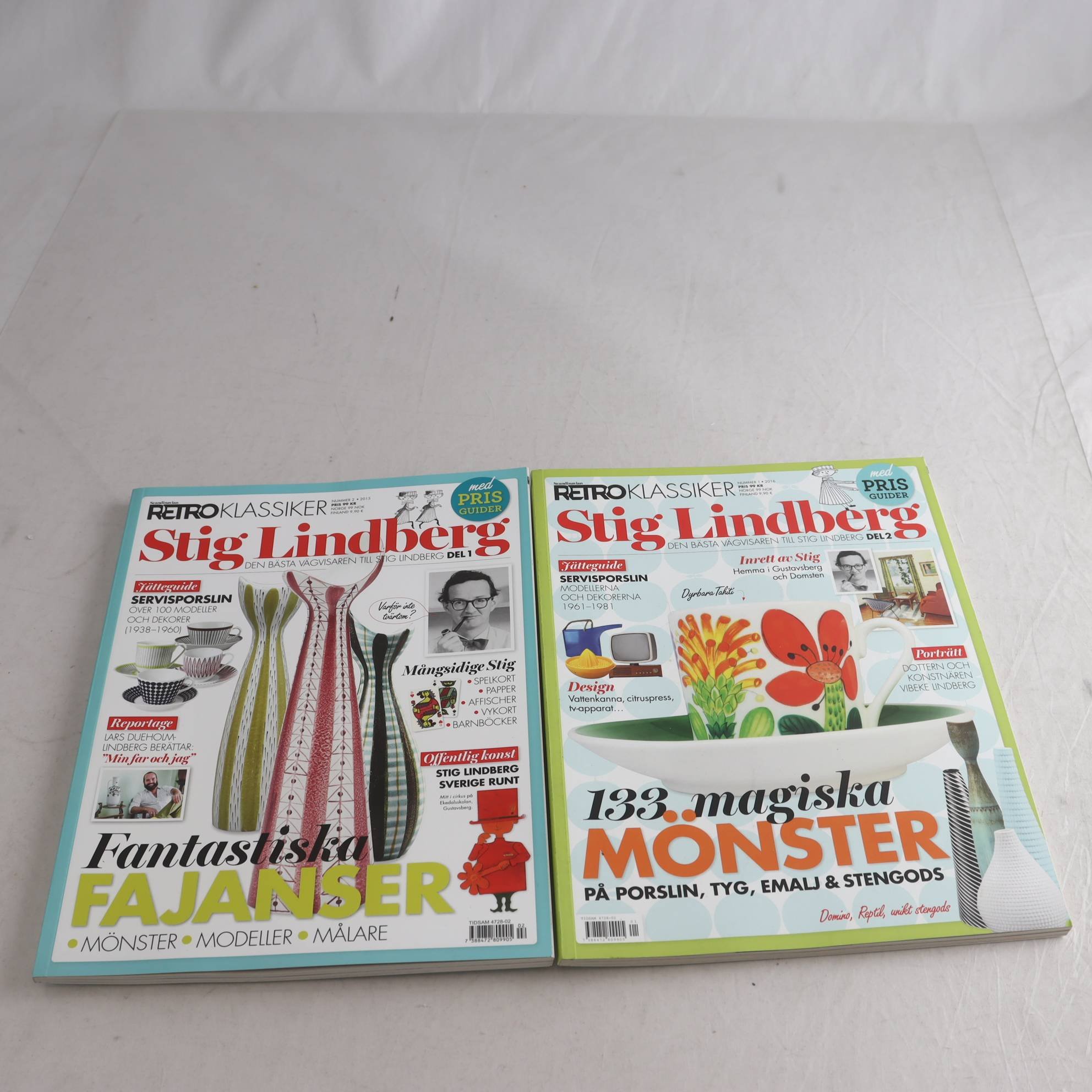 Tidskrift, Scandinavien Retro Klassiker, Stig Lindberg, 2 st.