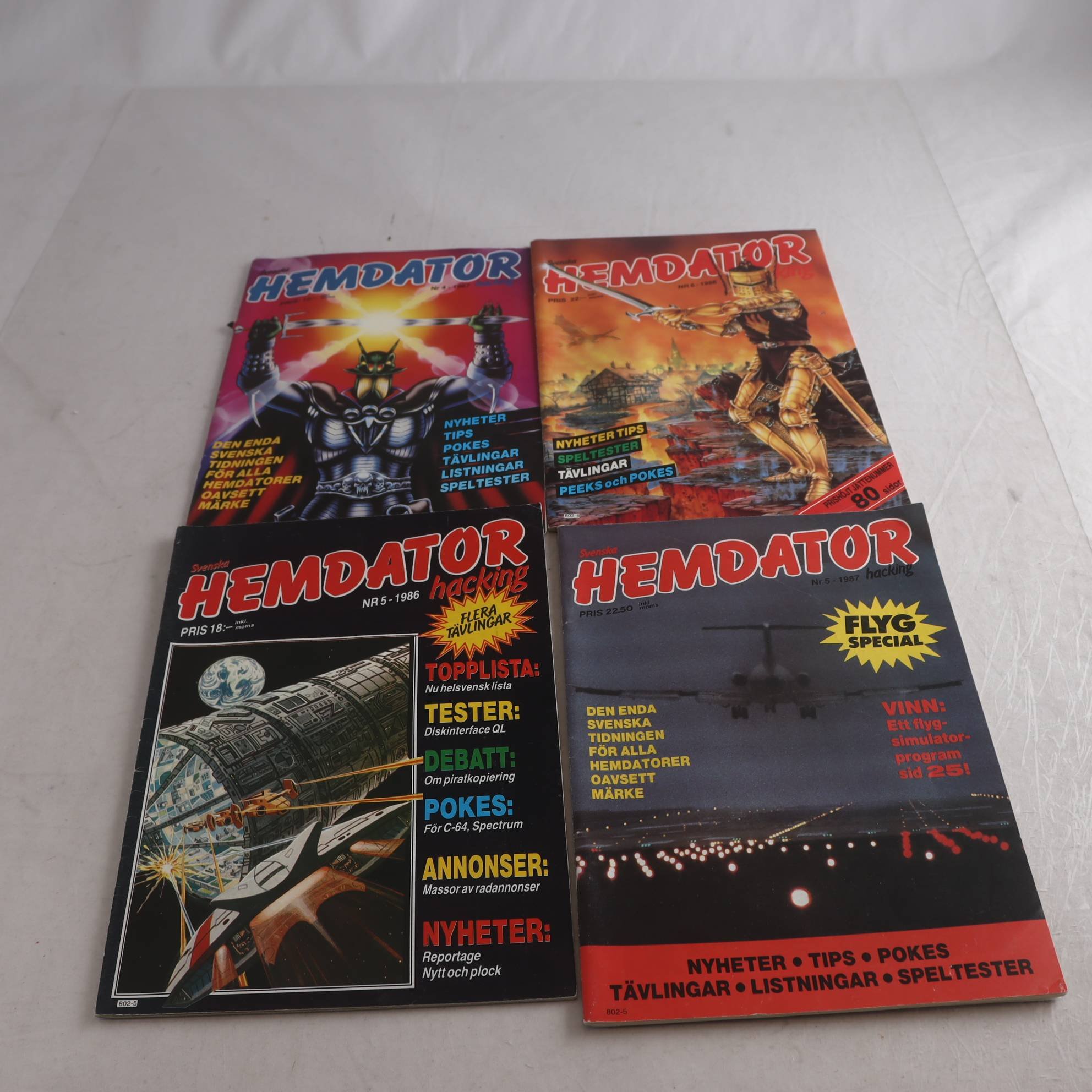 Tidskrifter, Svensk hemdator, 4 nr.
