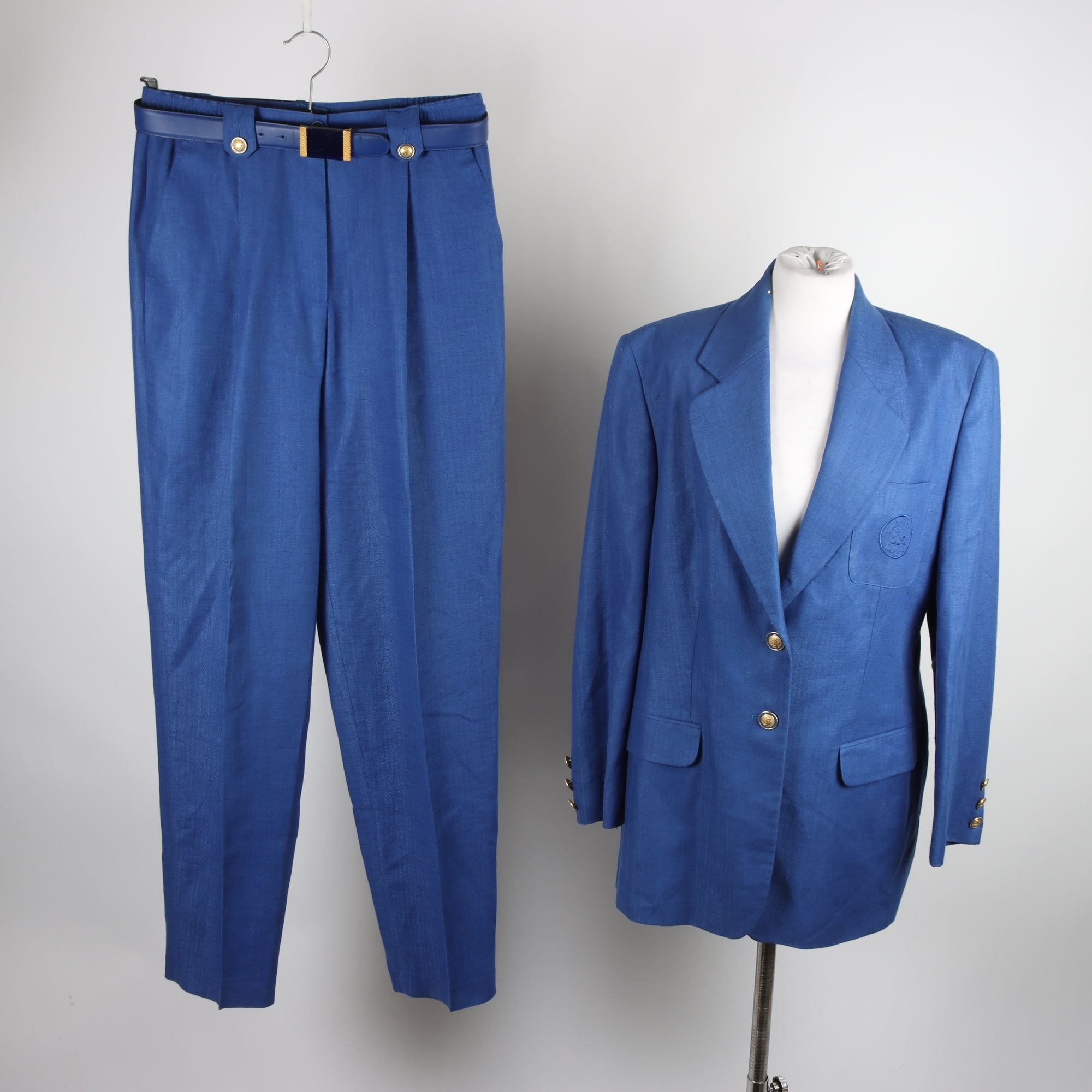 Kavaj & byxor, Bianca, blå, stl. 40