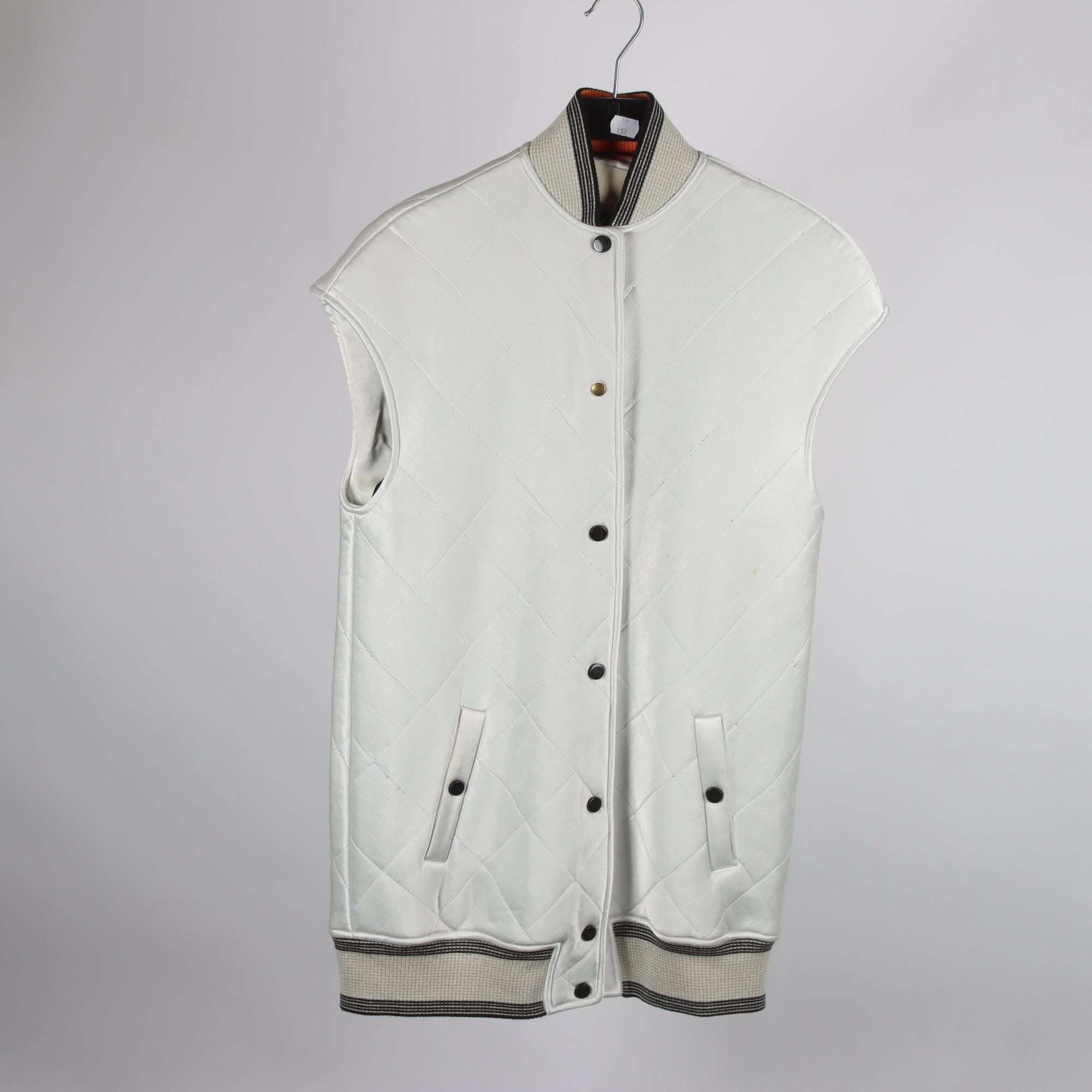 Väst, By Malene Birger, silvergrå, stl. 32 (oversize)