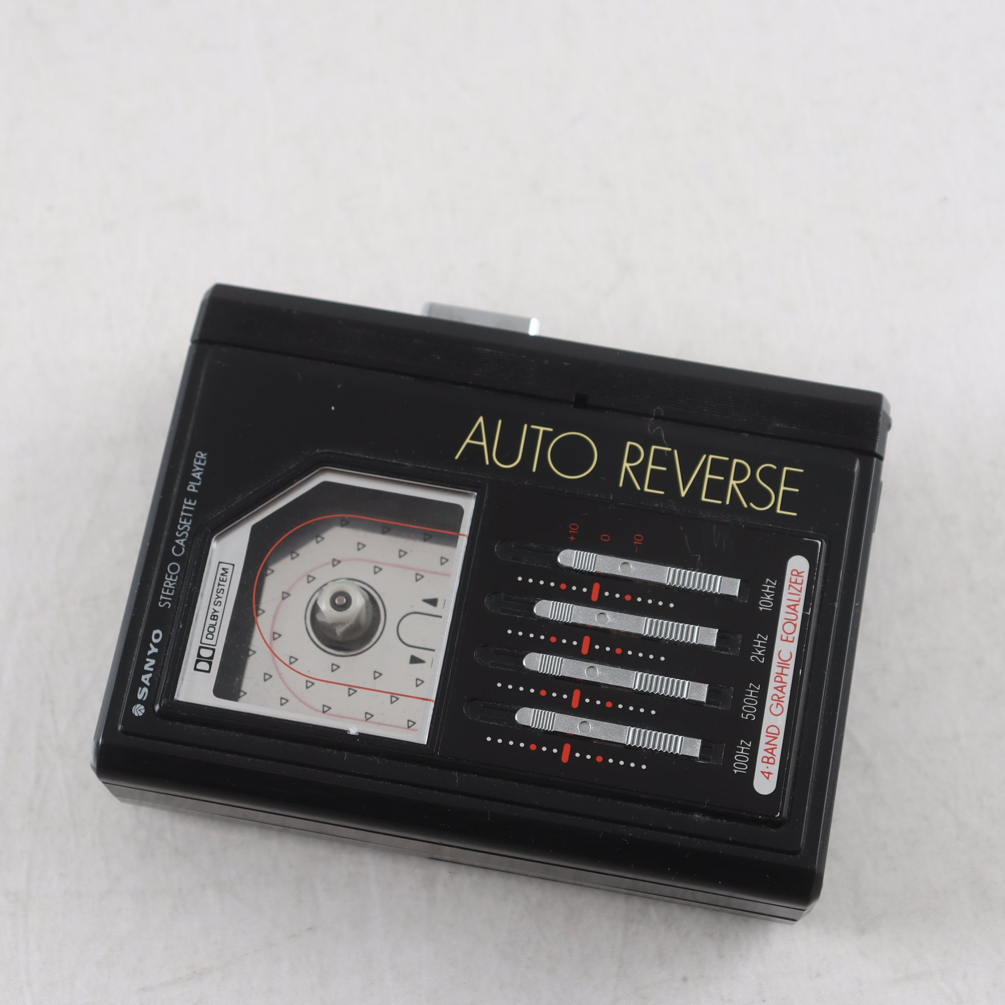 Kassettbandspelare, Sanyo MGP 600D. repobjekt.