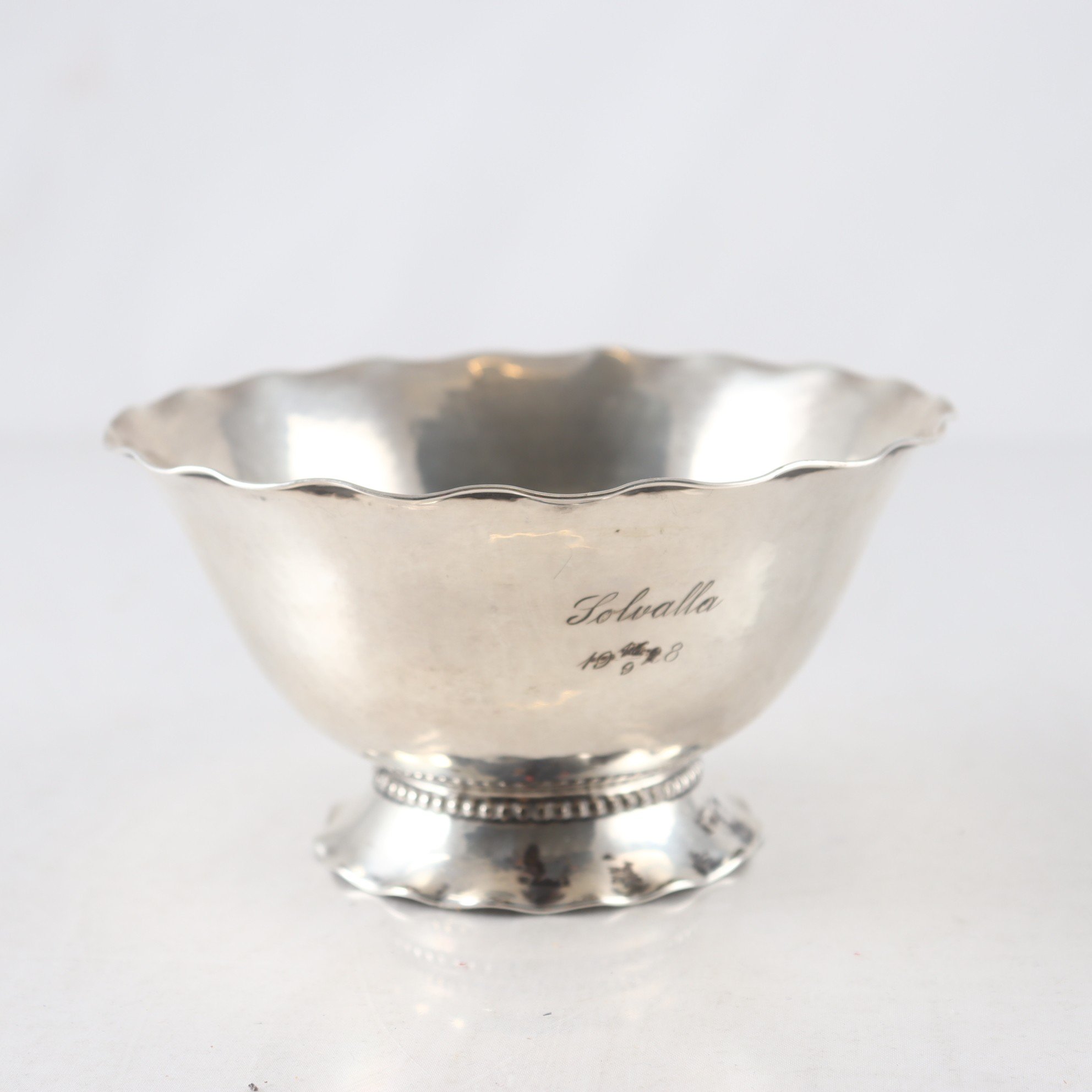 Skål, silver, CGH, 1928