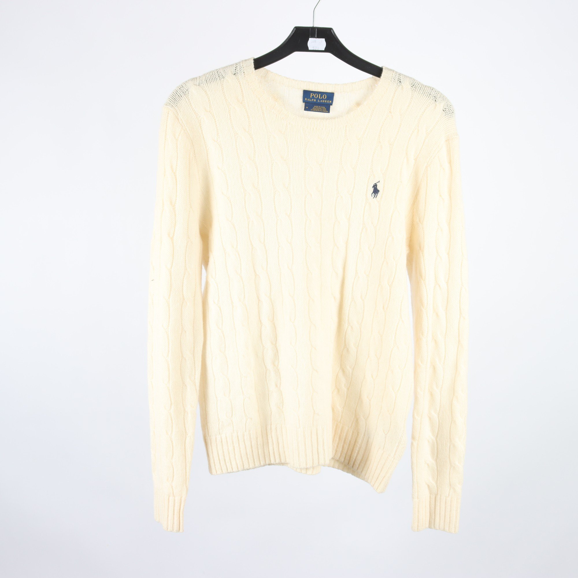 Tröja, Polo Ralph Lauren, offwhite, ull, cashmere, stl. M.