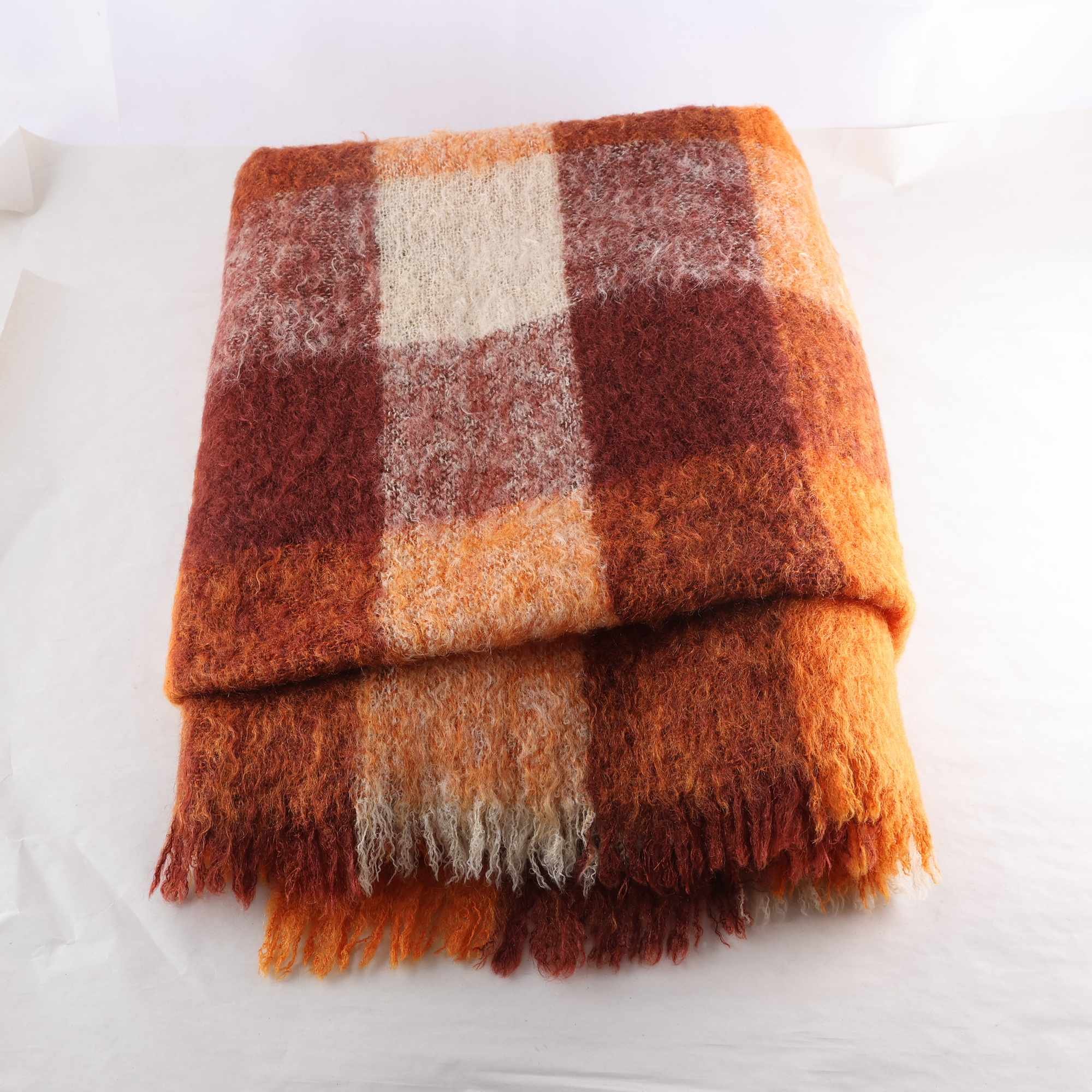 Filt, Glen Cree, orange, 100% mohair