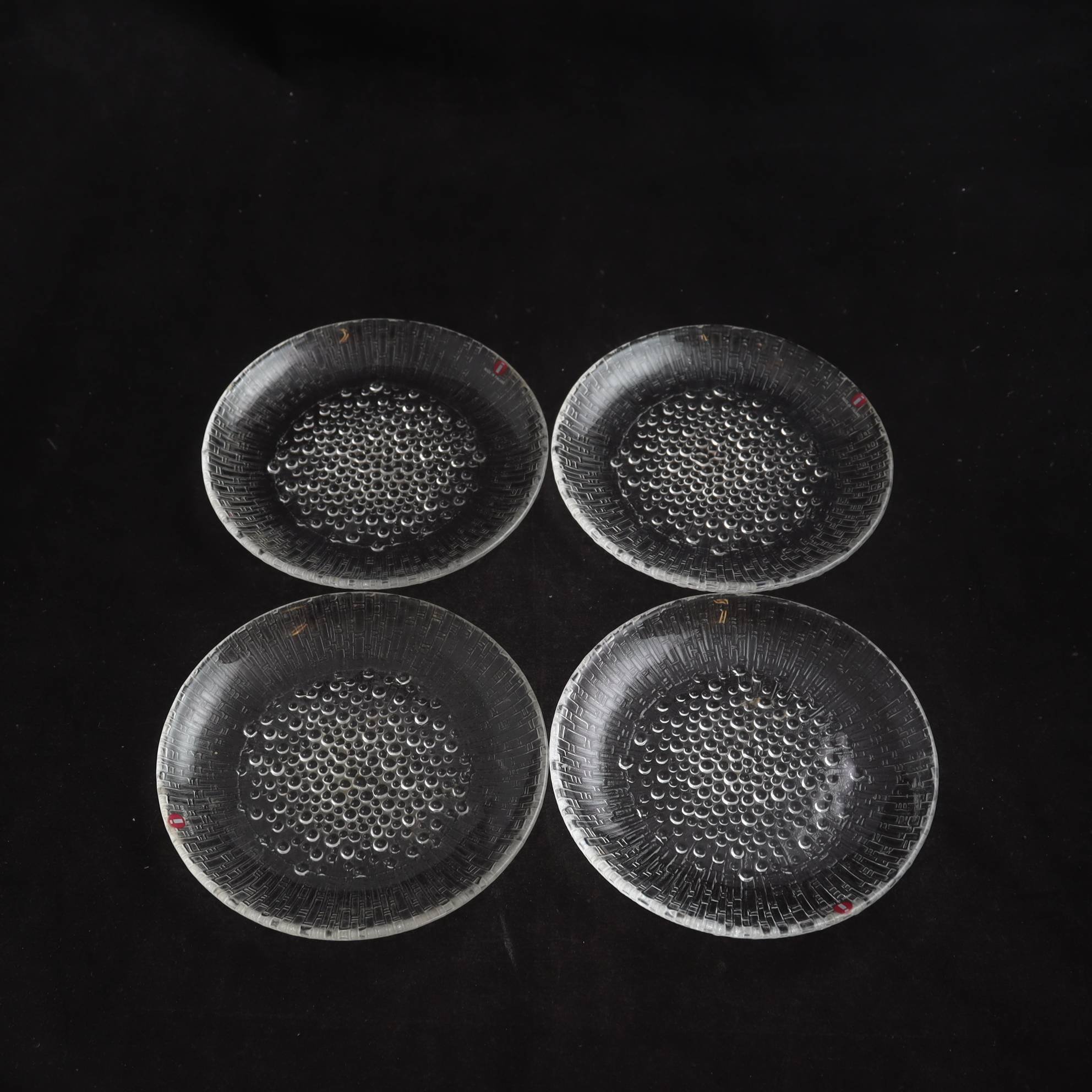 Assietter, Iittala, ”Ultima Thule”, Tapio Wirkkala, 4 st.