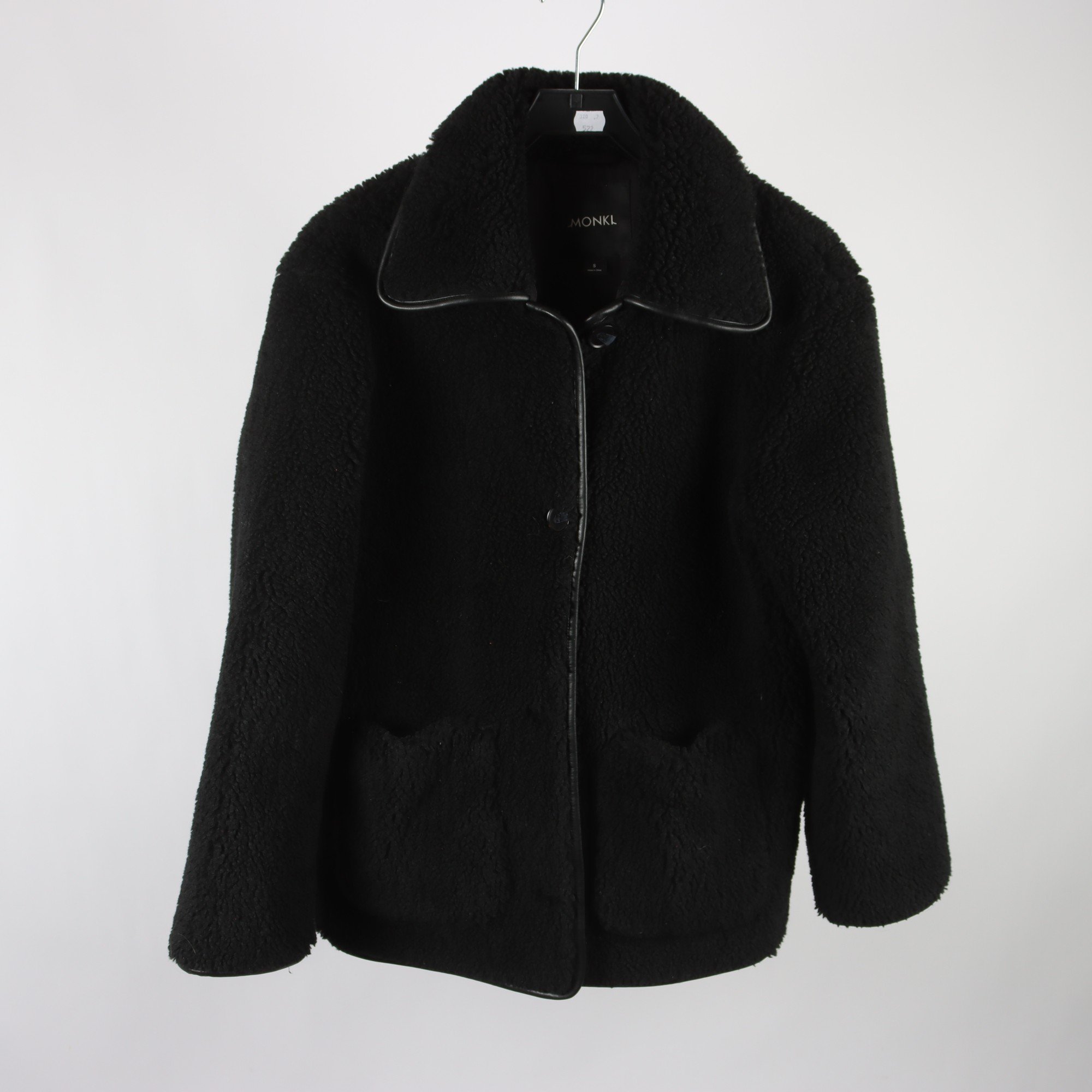 Teddyjacka, Monki, svart, pile, stl. S.