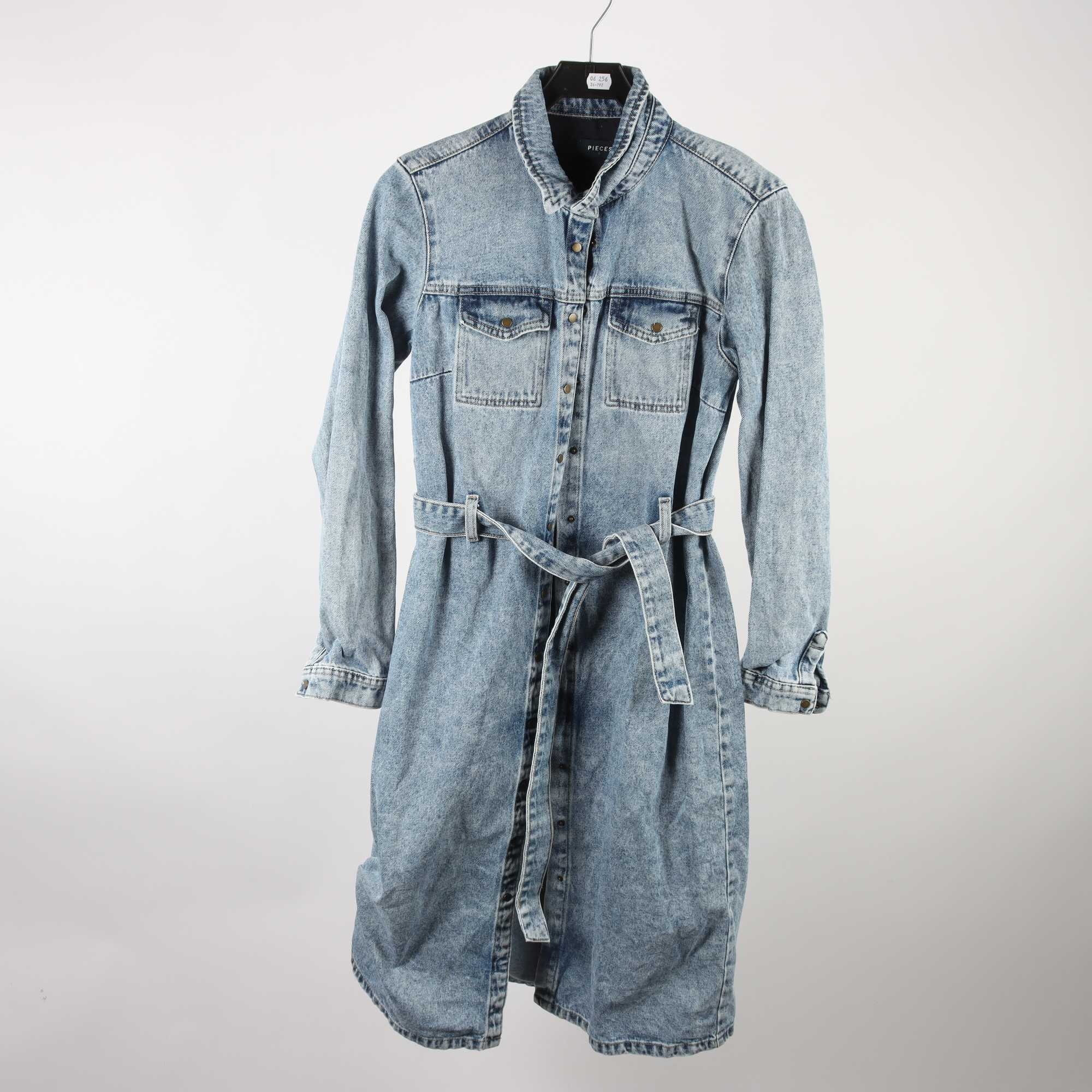 Jeansklänning, Pieces, stl. L