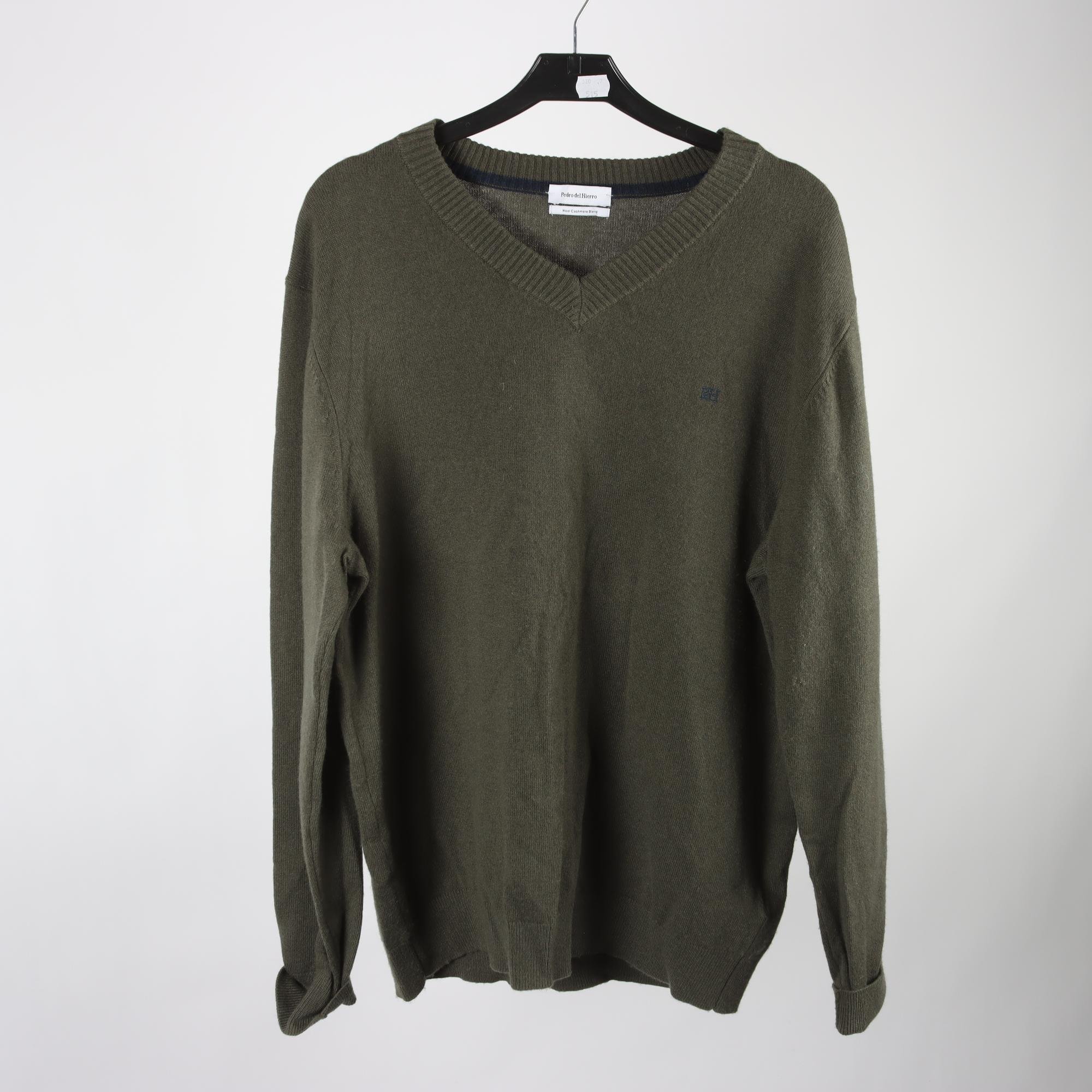 Tröja, Pedro del Hierro, grön, ull, cashmere, stl. L.