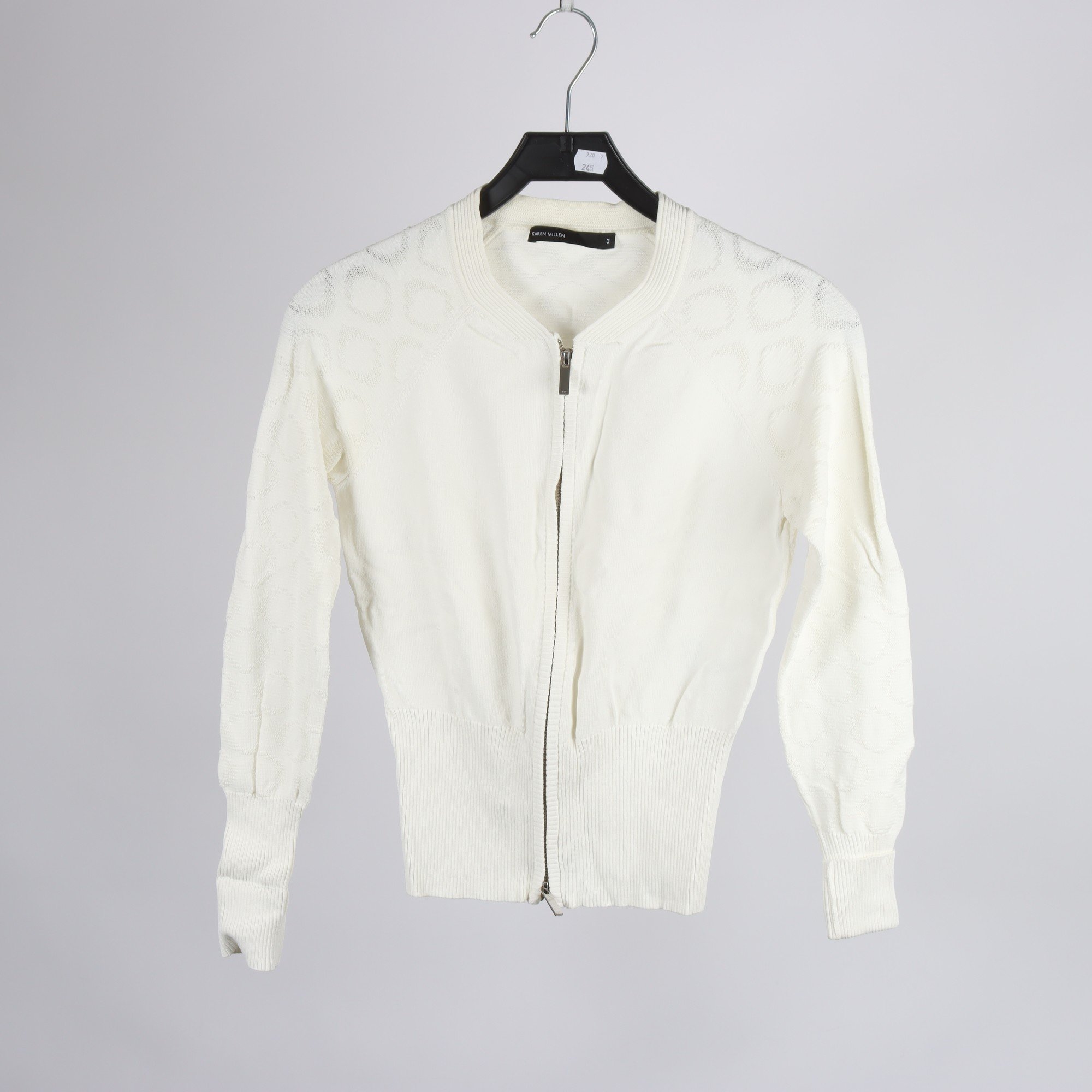 Kofta, Karen Millen, vit, stl. 3 (M)