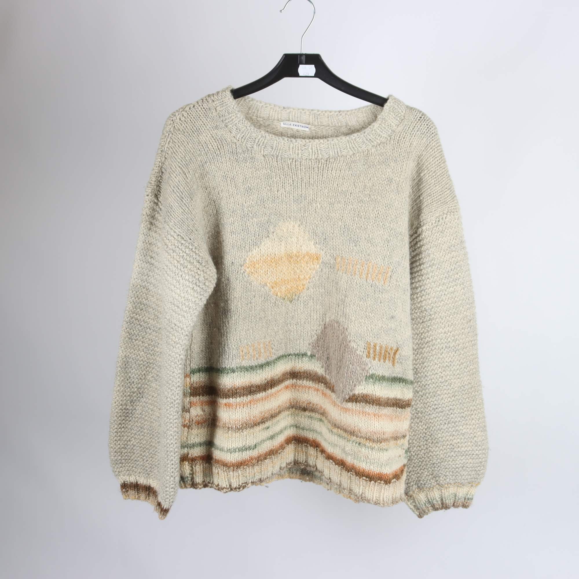 Tröja, Okänd, grå, ull, stl. ca. S.