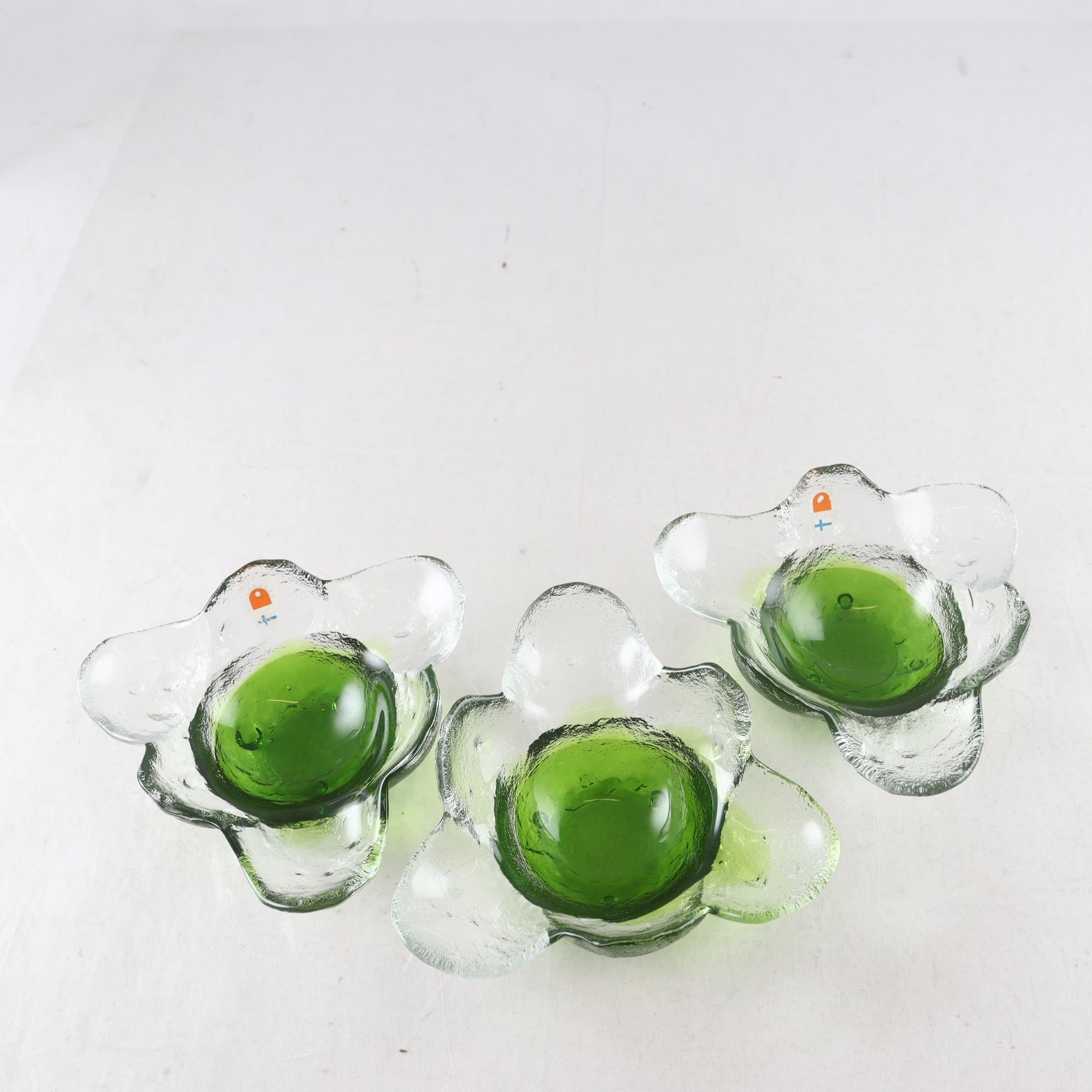 Glasskål, Humppila, ”Kivi-set”, Pertti Santalahti, 3 st.