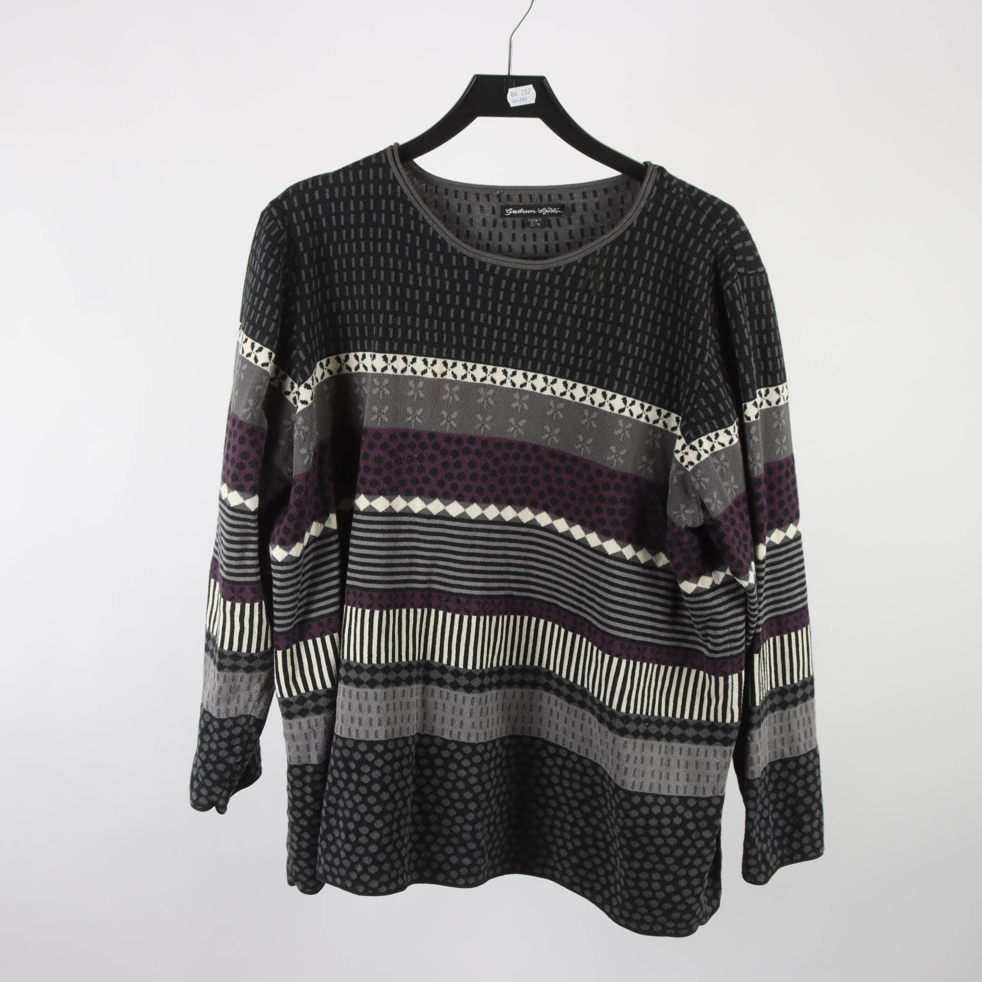 Stickad tröja, Gudrun Sjödén, stl. XL