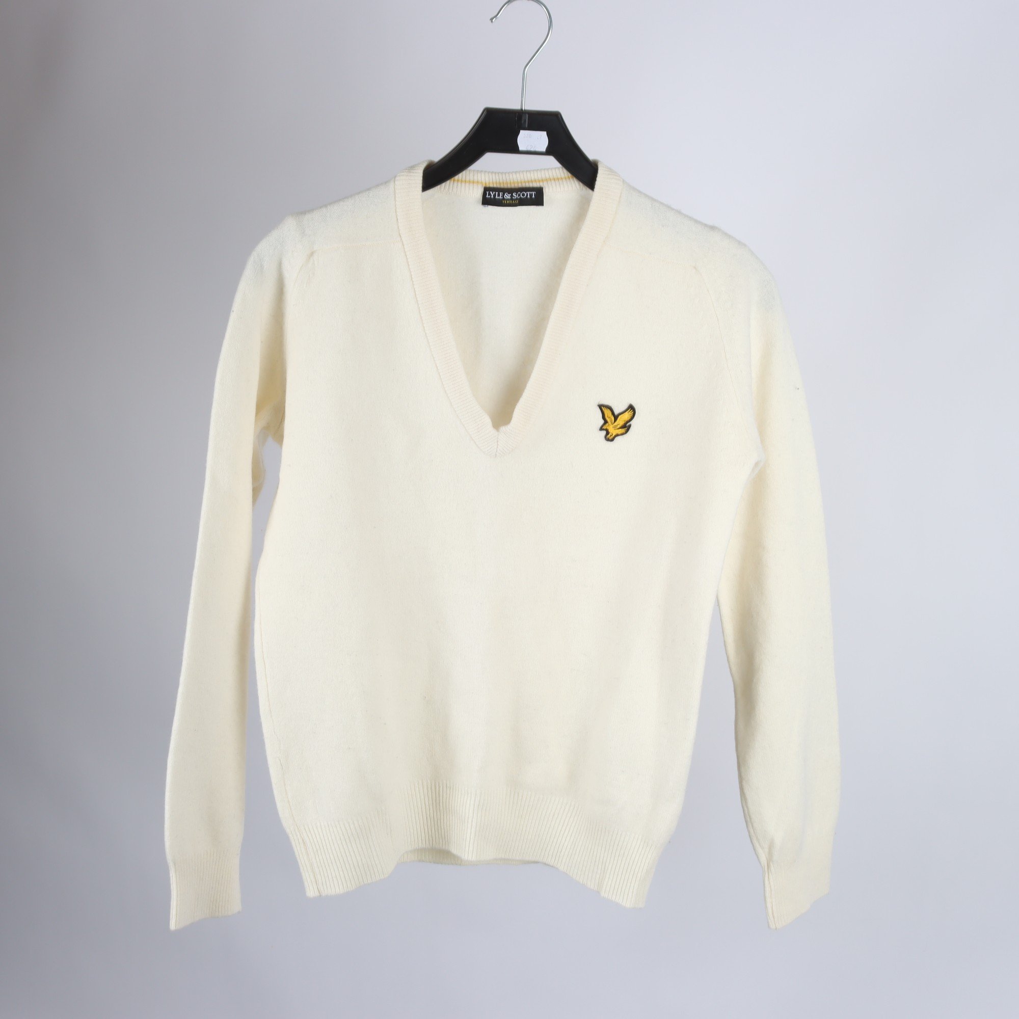 Tröja, Lyle & Scott, offwhite, ull, stl. M.