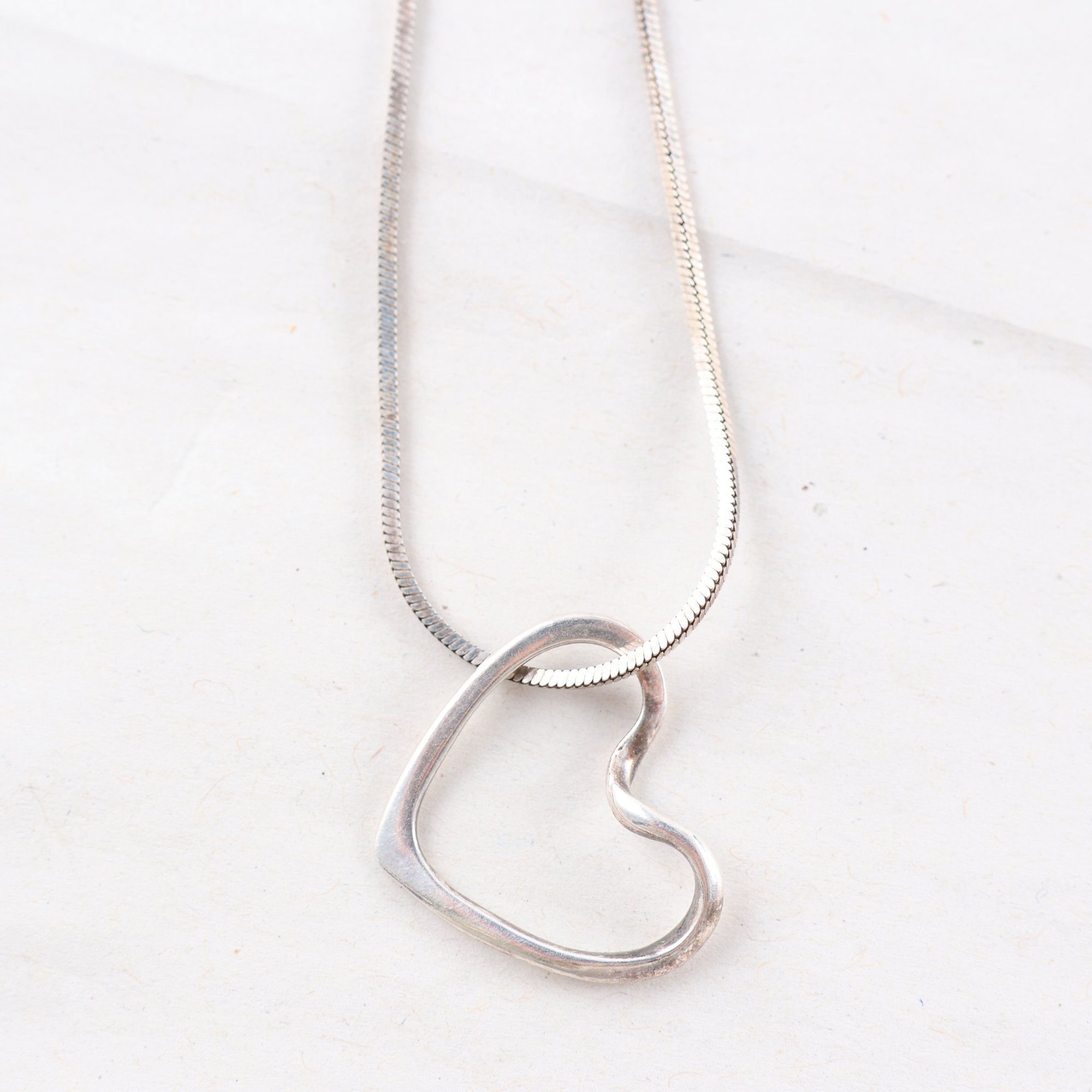 Halsband & hänge, silver, brv: 5.2g