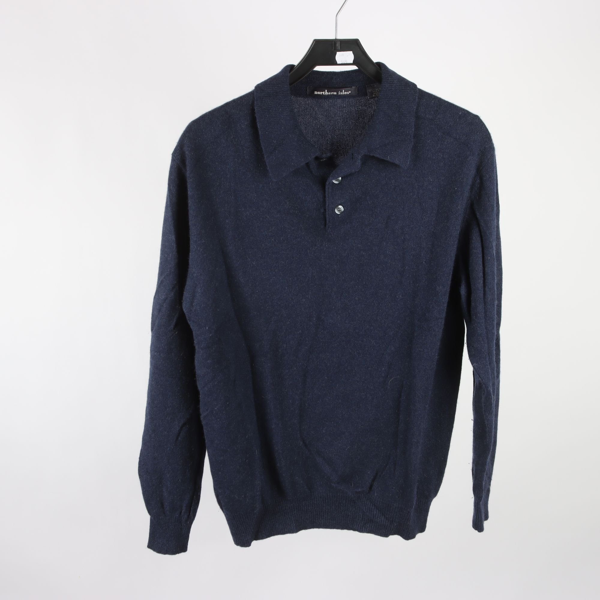 Tröja, Northern Isles, blå, 100% cashmere, stl. M.