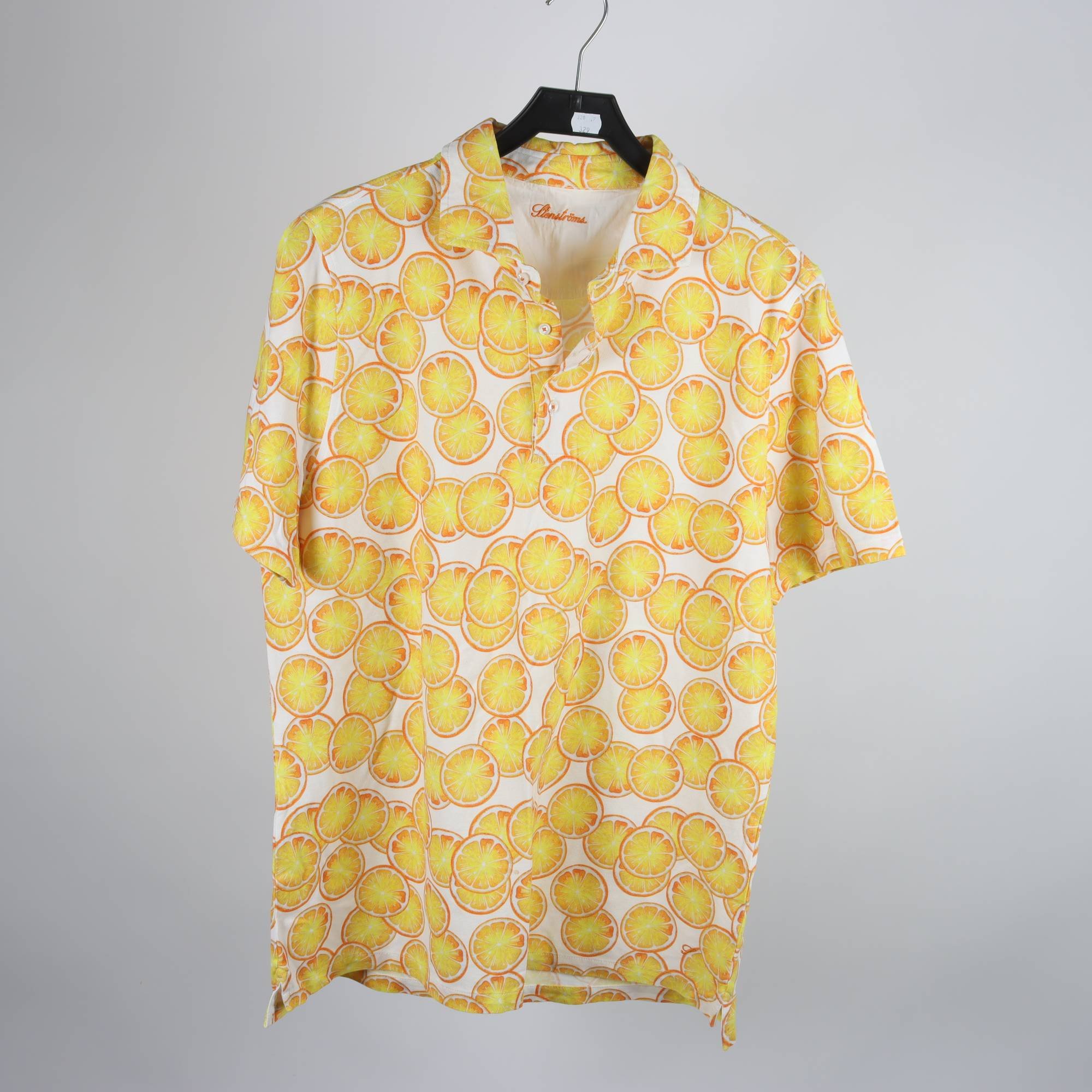 Piké, Stenströms, gul, orange, apelsin, stl. XXL.