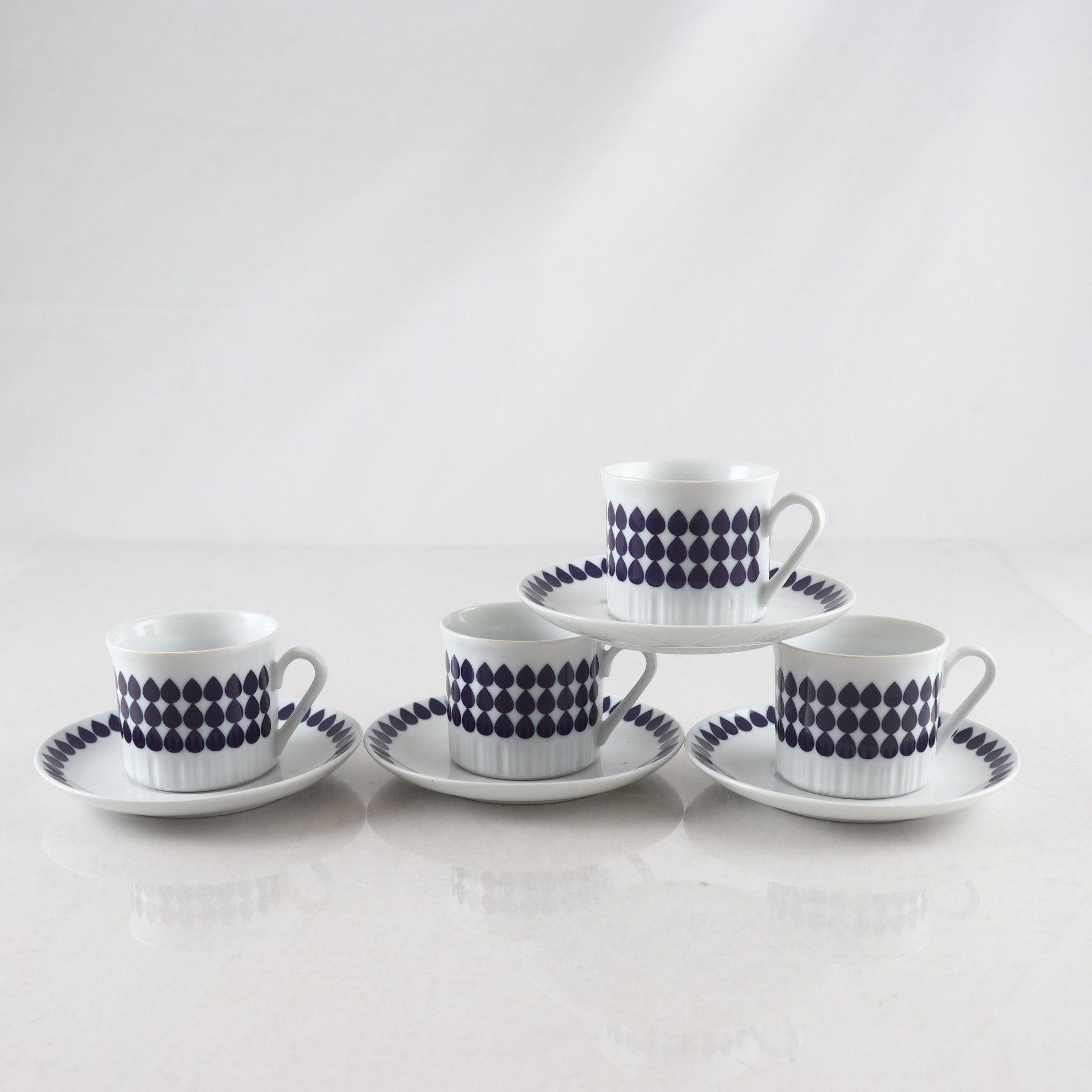 Koppar på fat, ”Echt Kobalt”, Kahla.