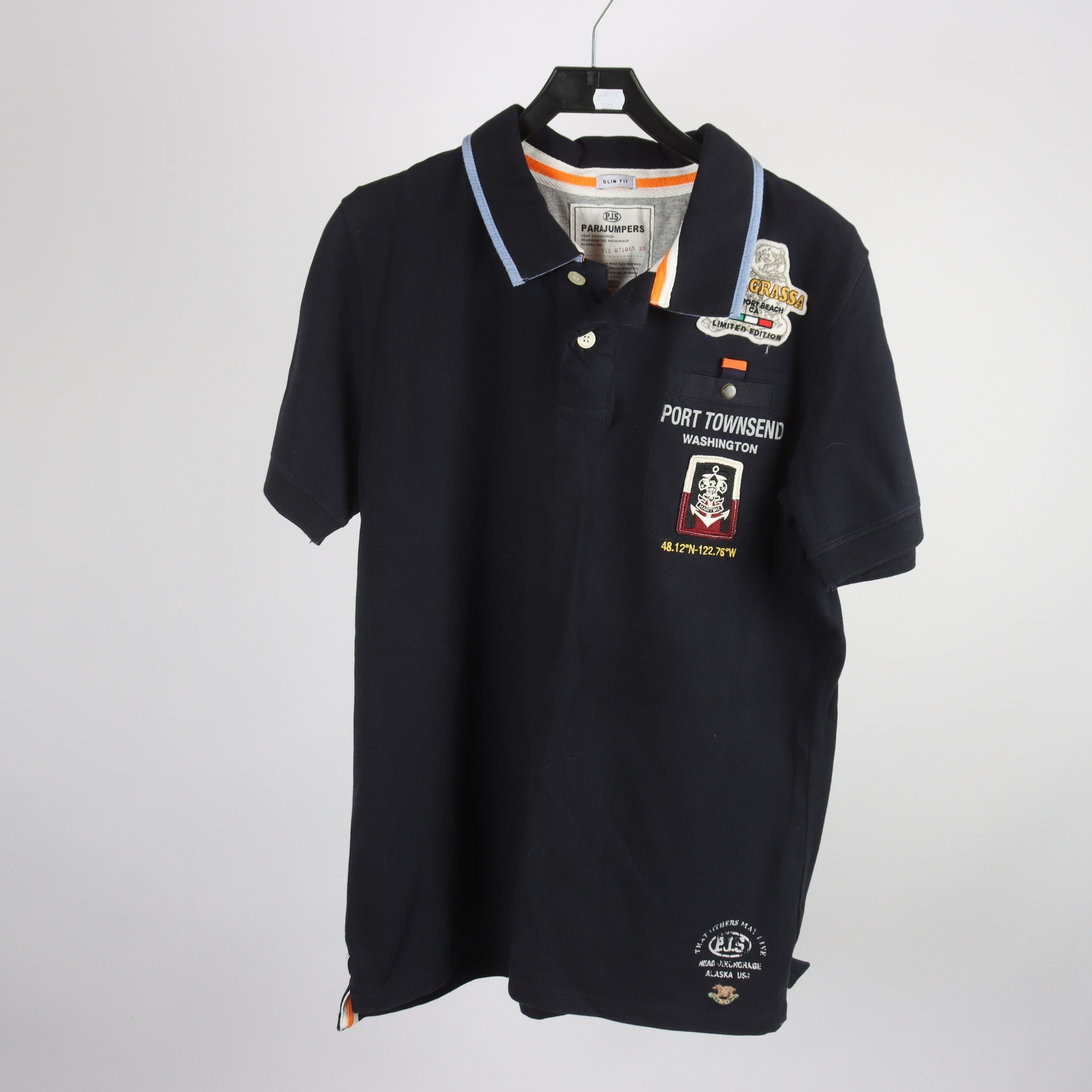 Piké, ParaJumpers, Orsagrassa, blå, stl. XXL.