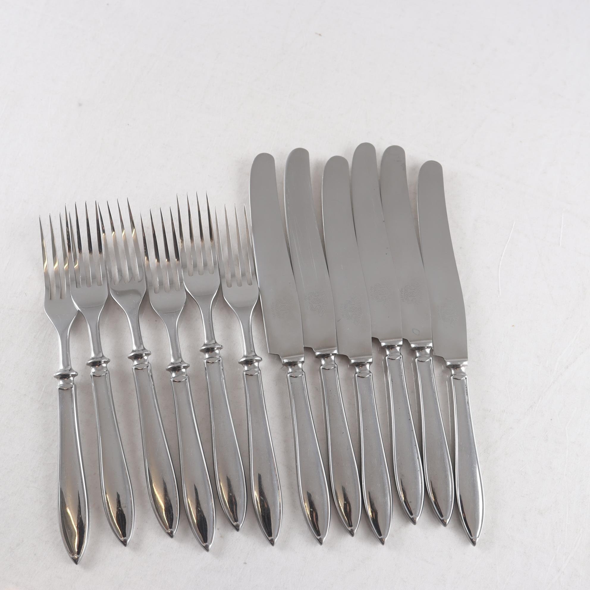 Bestick, rostfritt stål, Eskilstuna, matbestick 12 del.