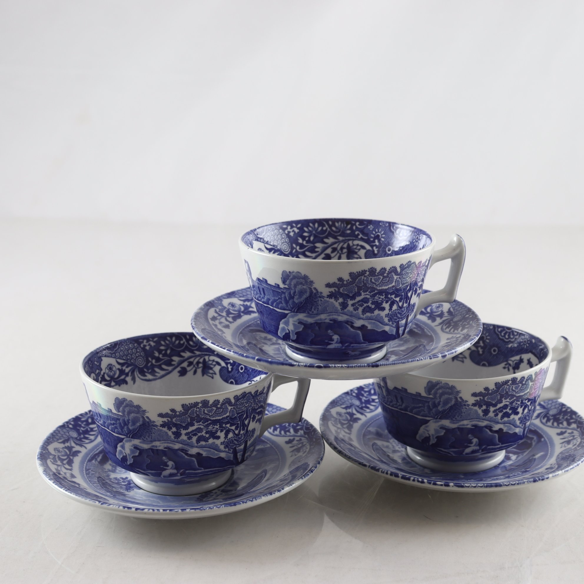 Koppar på fat, ”Italian”, Spode