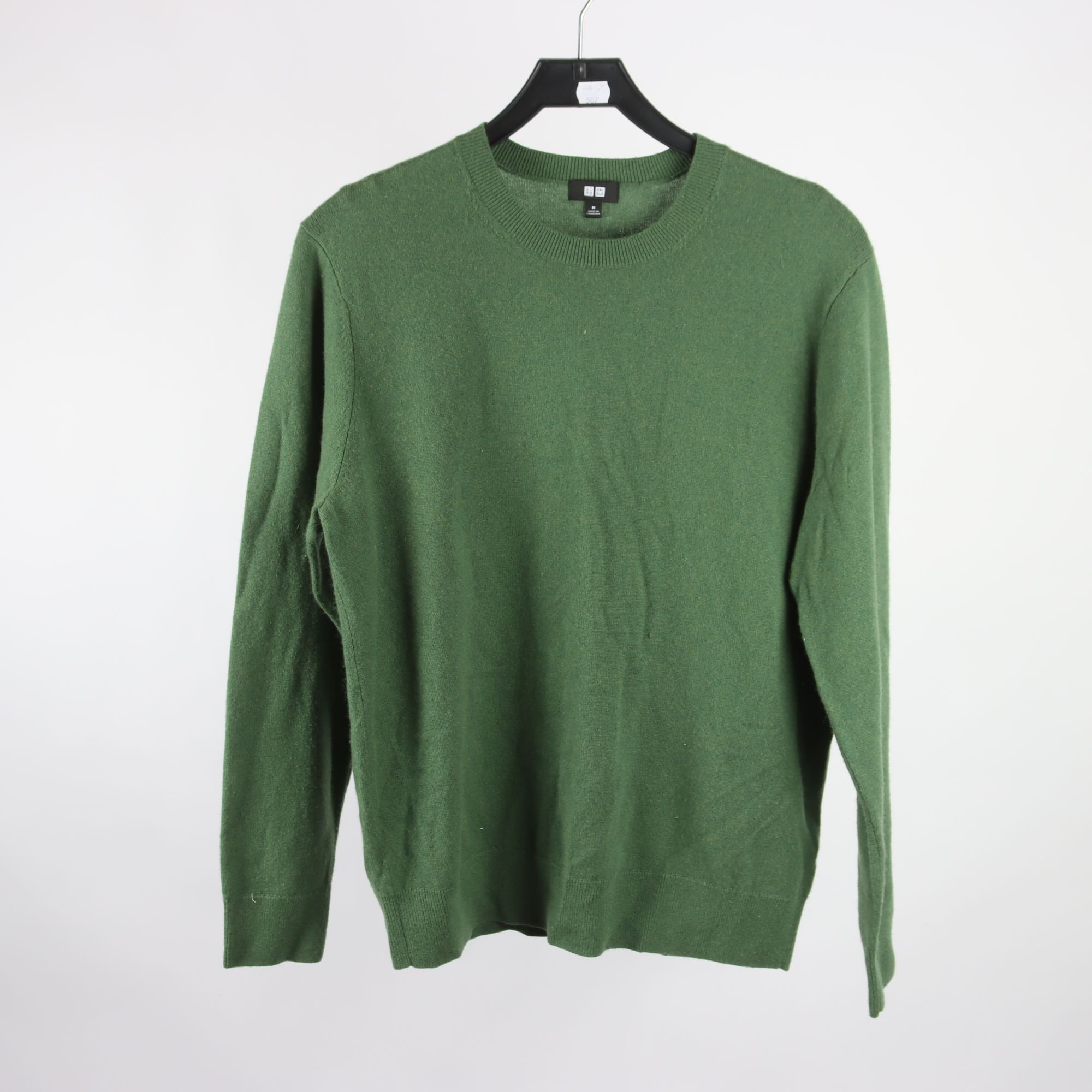 Tröja, Uniqlo, grön, 100% cashmere, stl. M.