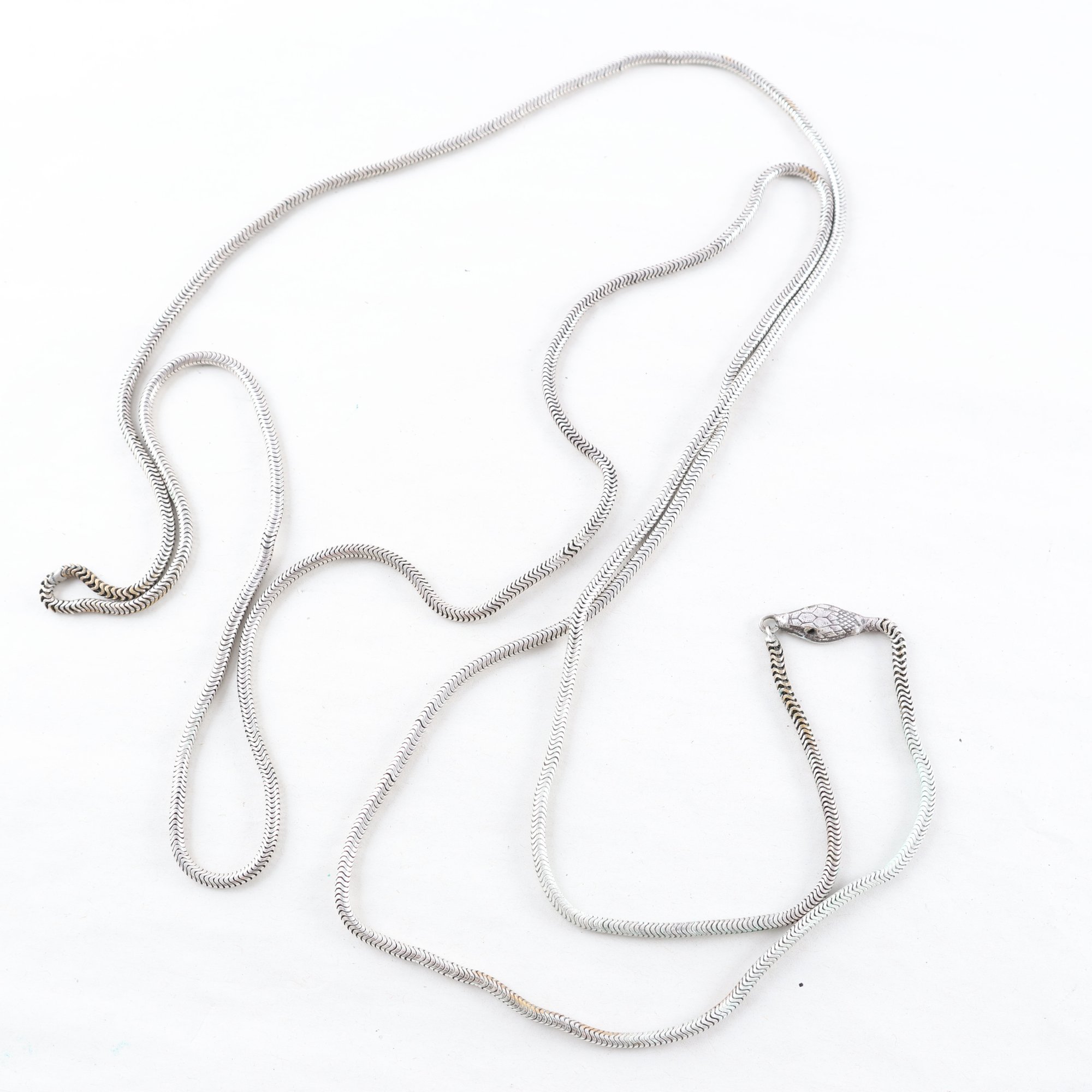 Ormkedja, silver, vikt: 64.6g