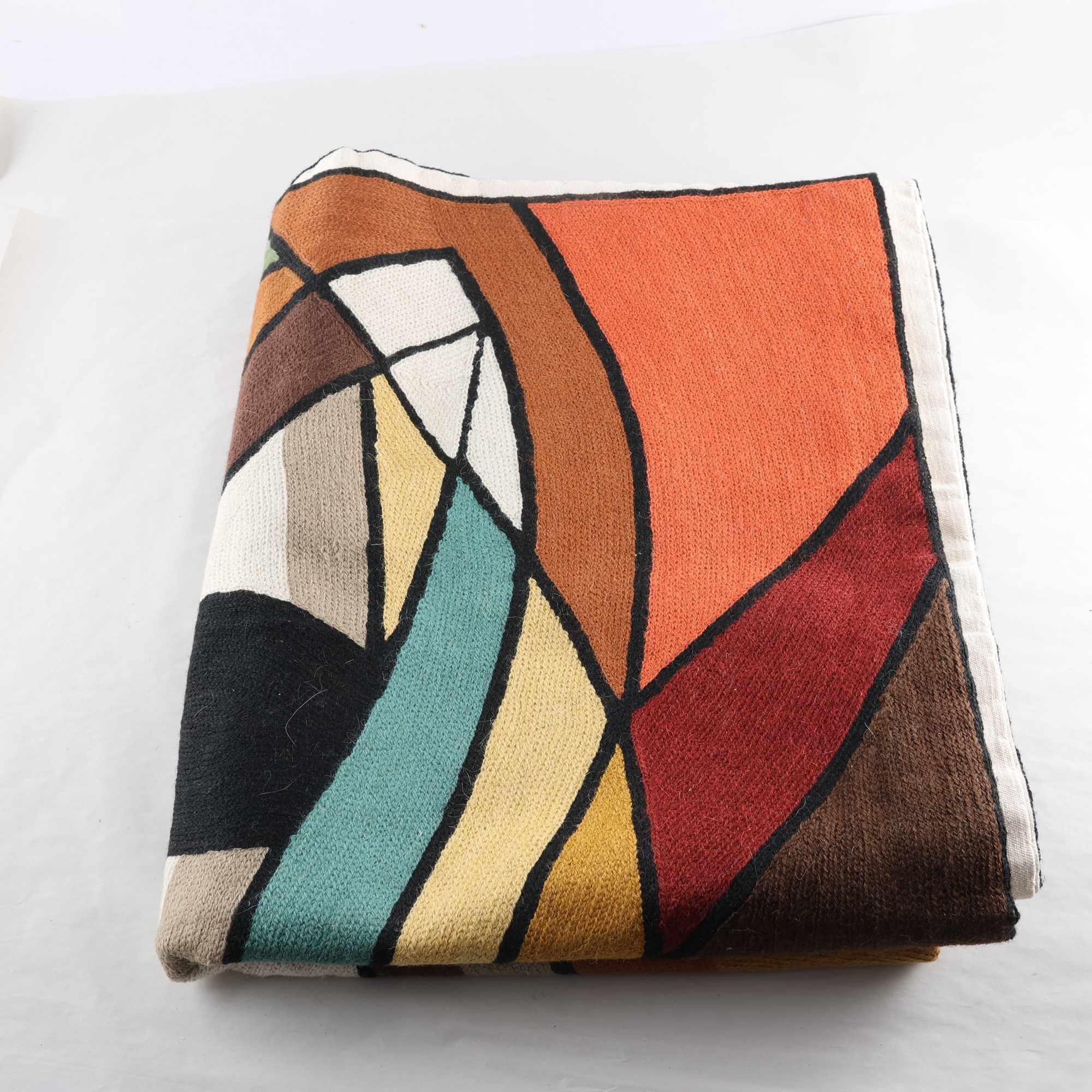 Bonad, Pia Design, beige, grön, ull, bomull.