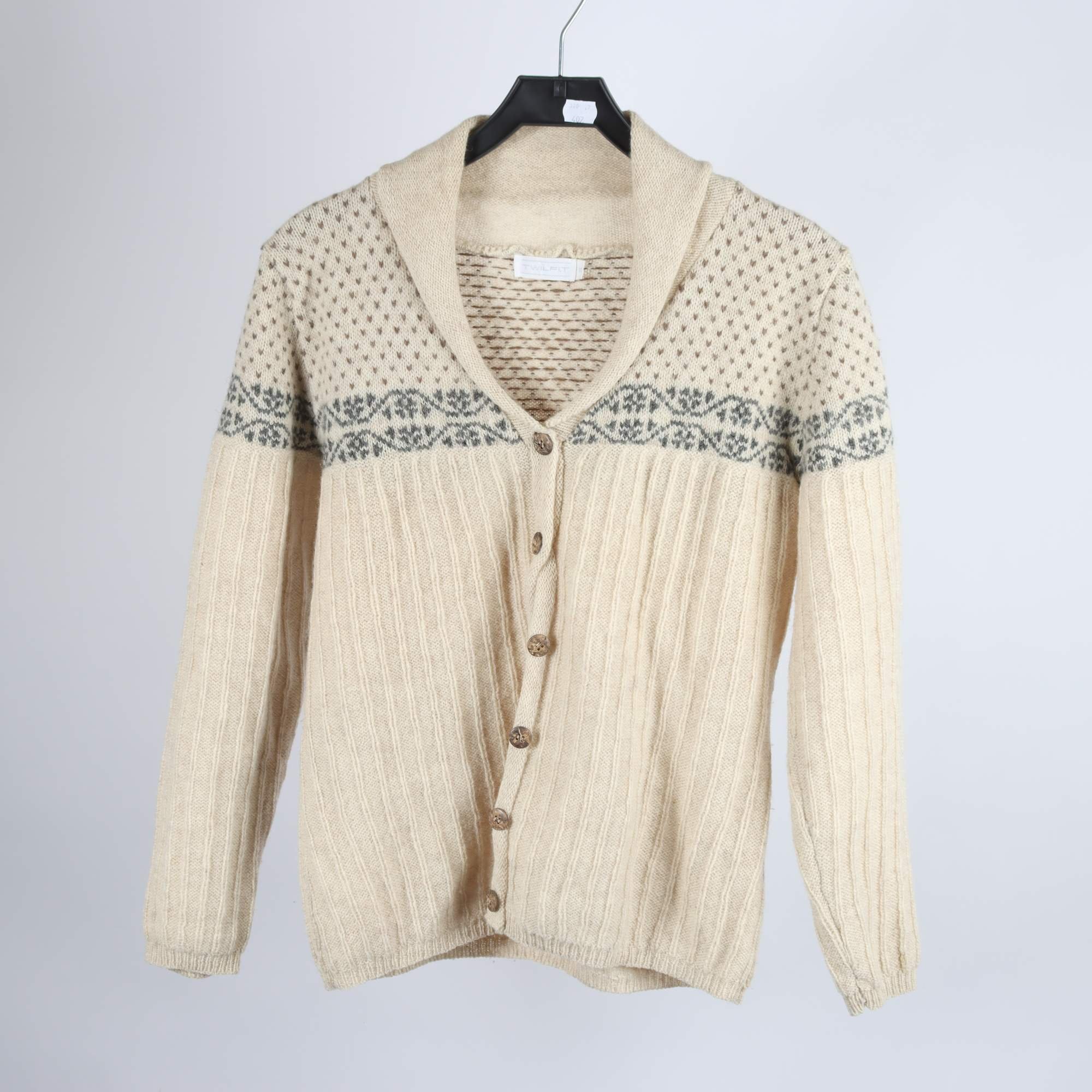 Kofta, Twilfit, beige, grå, ull, stl. S.