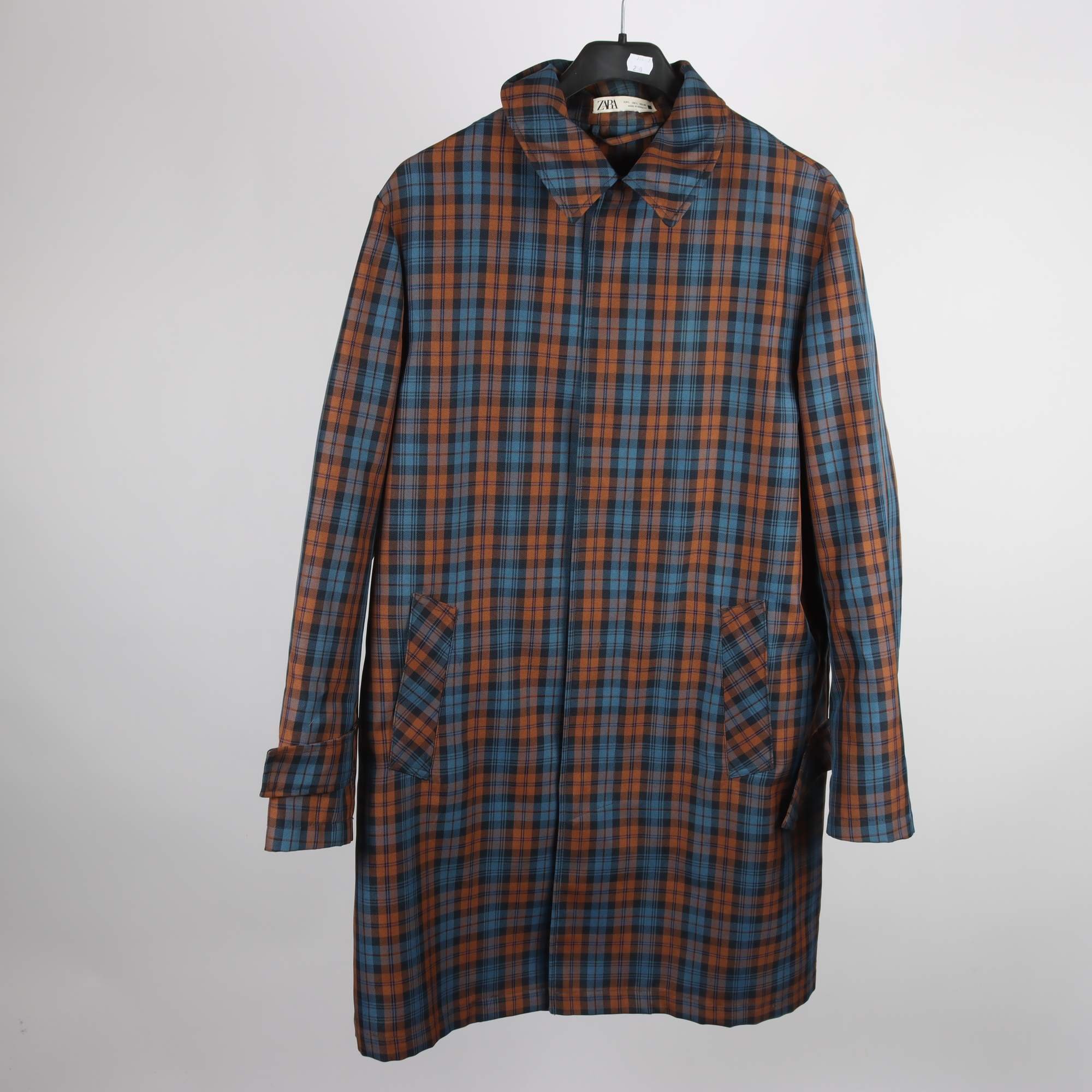 Vårrock, Zara, blå, brun, rutig, stl. L