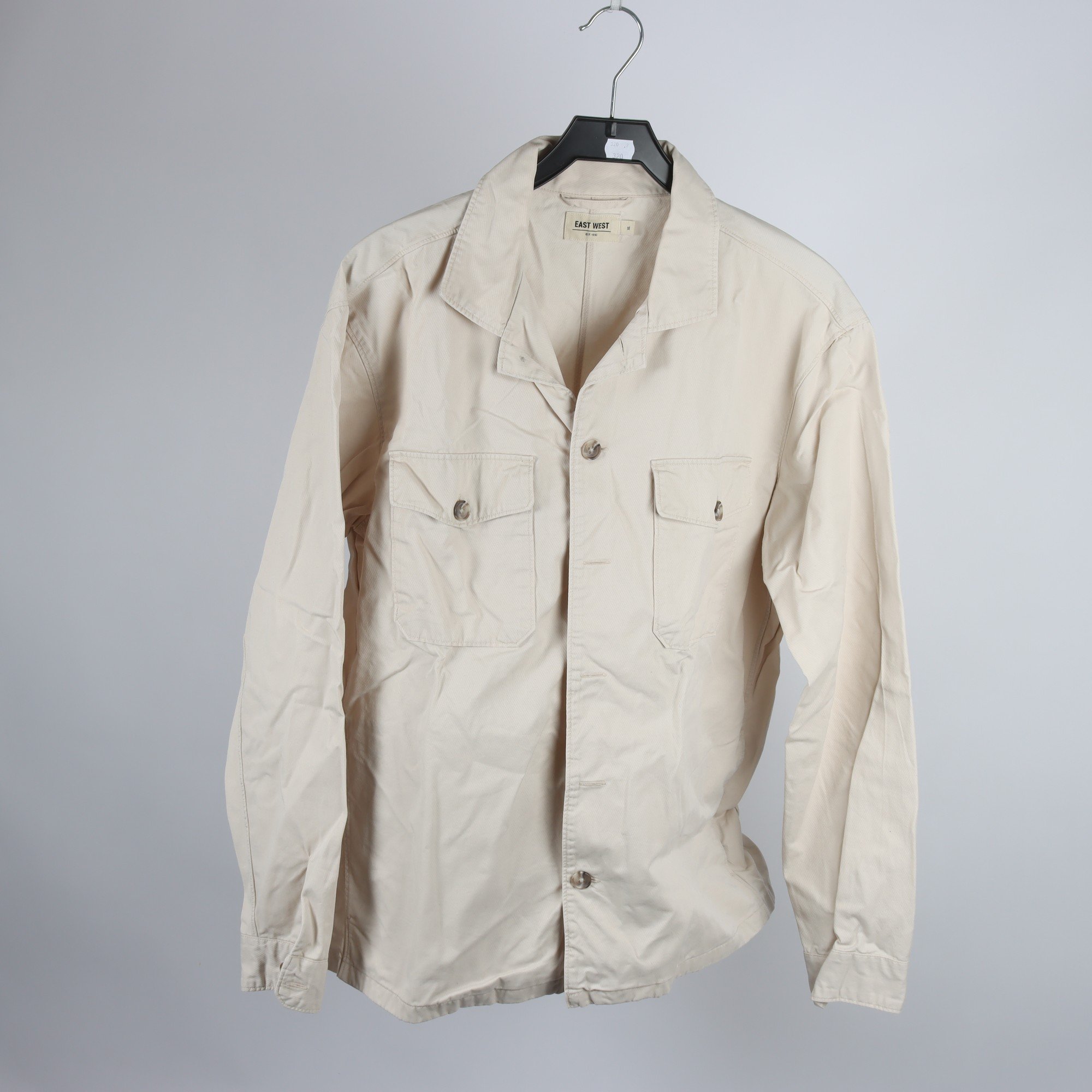 Skjortjacka, East West, beige, stl. XL.
