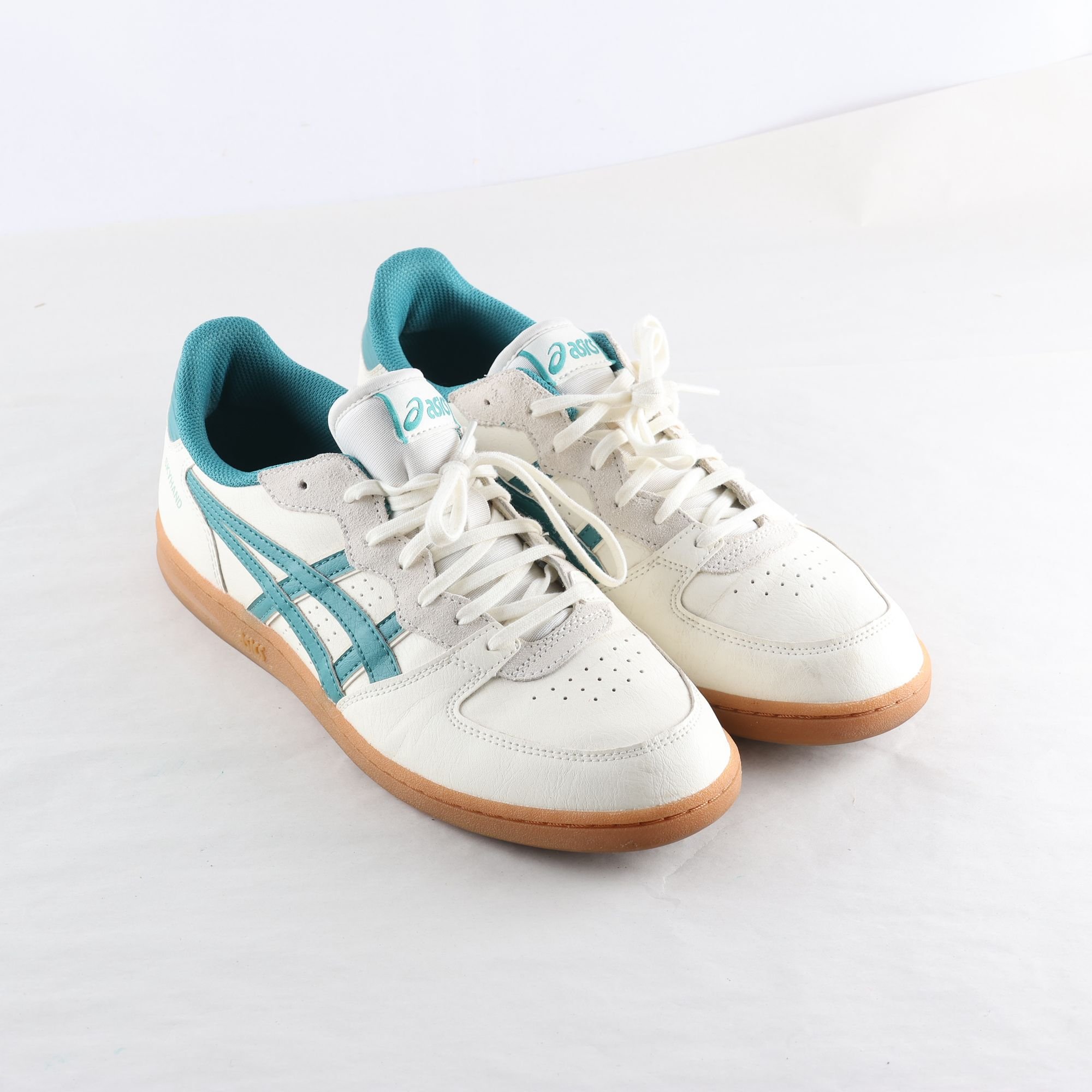 Sneakers, Asics, Skyhand, vit, petrol, stl. 43,5.