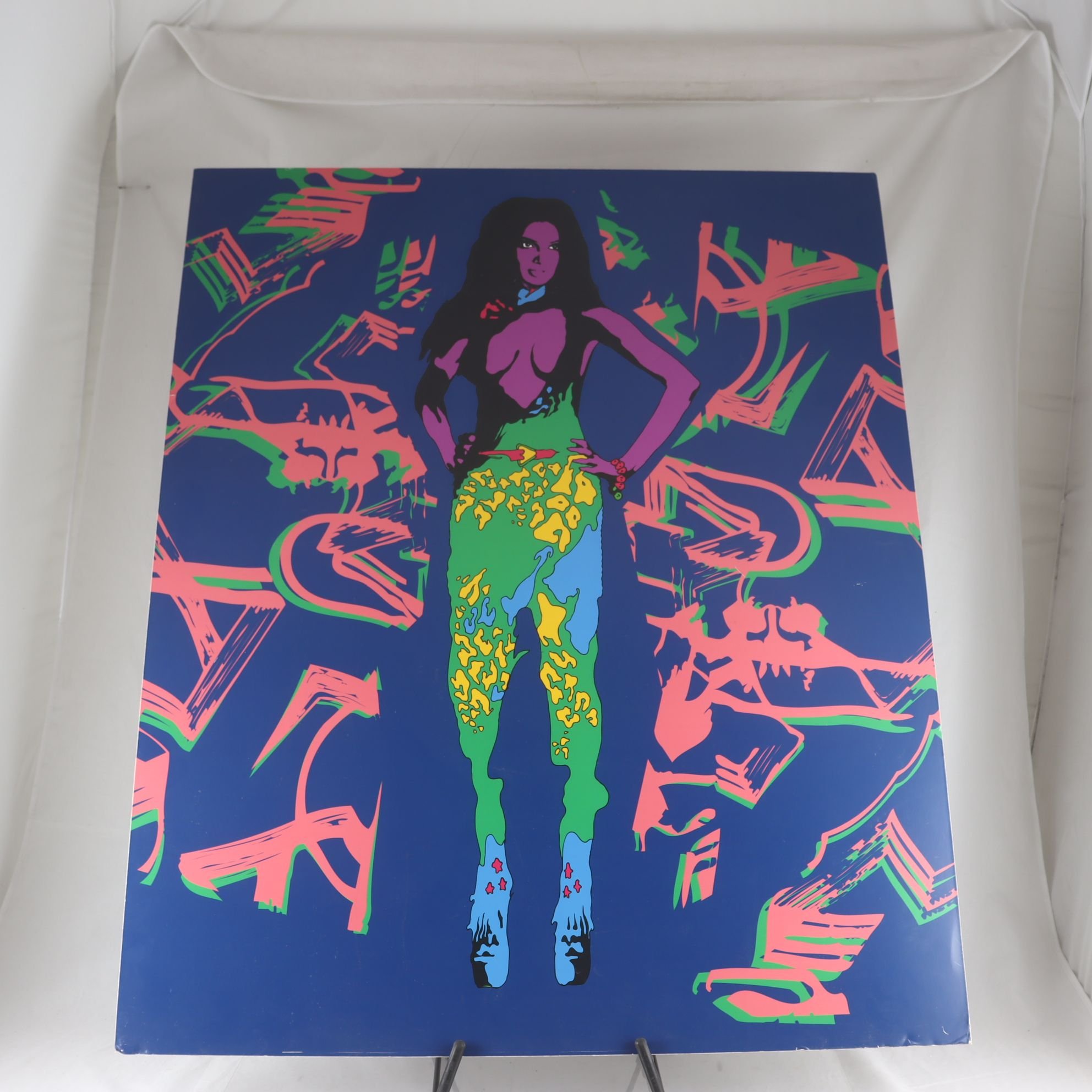 Tryck, Sheba, Kristian Rusell, signerad a tergo, 2010. Endast avhämtning.