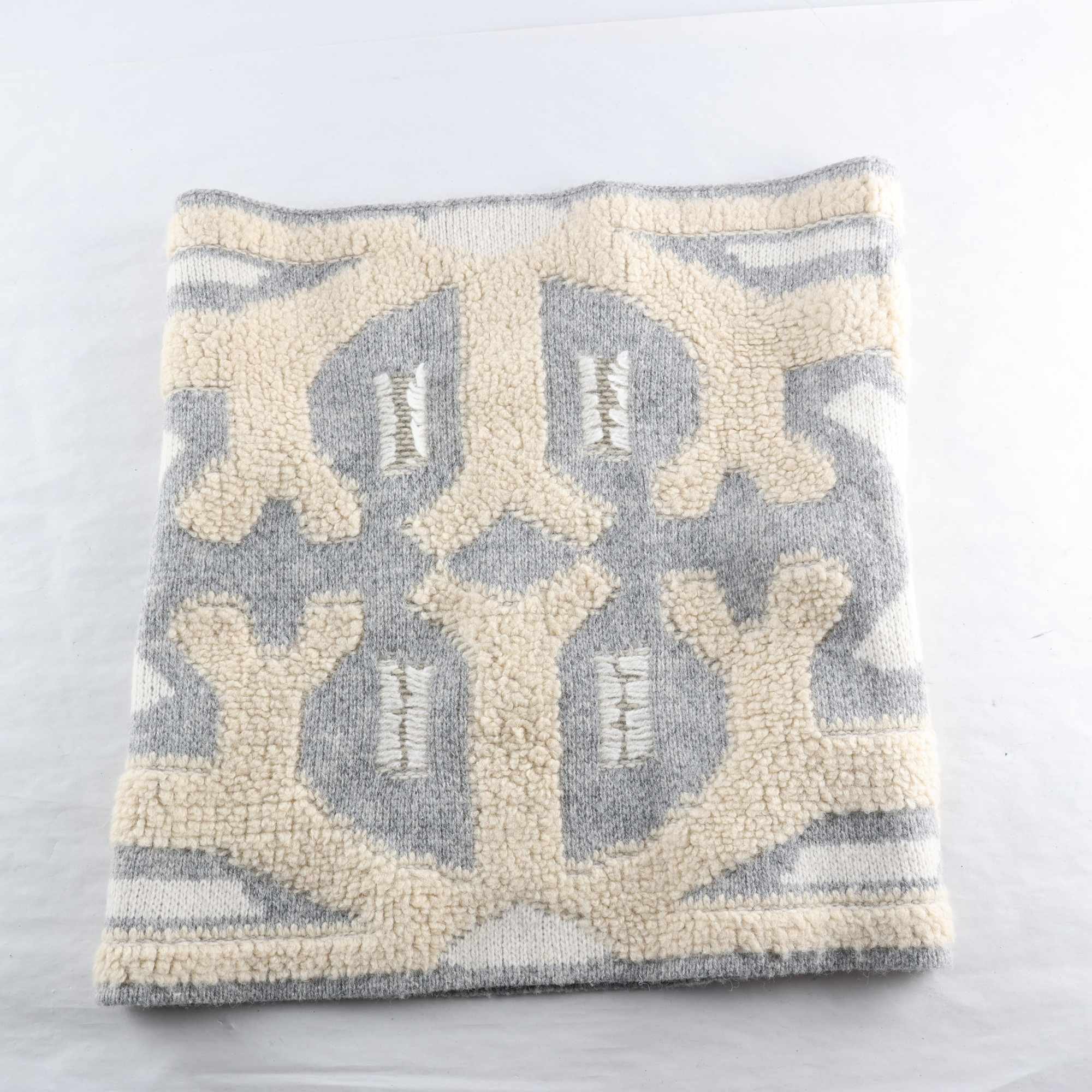 Halskrage, Dagmar, grå, beige