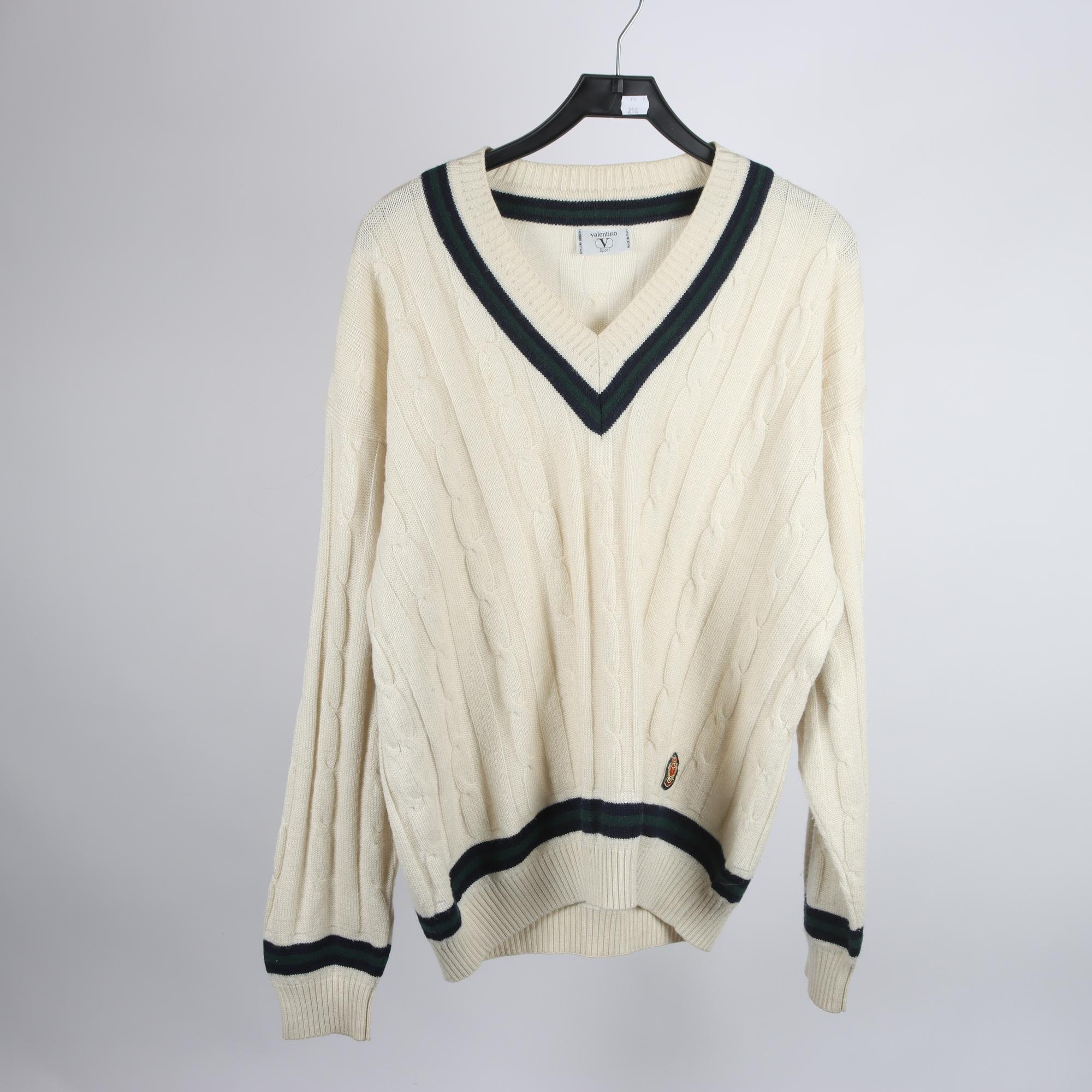 Tröja, Valentino Sport, offwhite, stl ca. XL