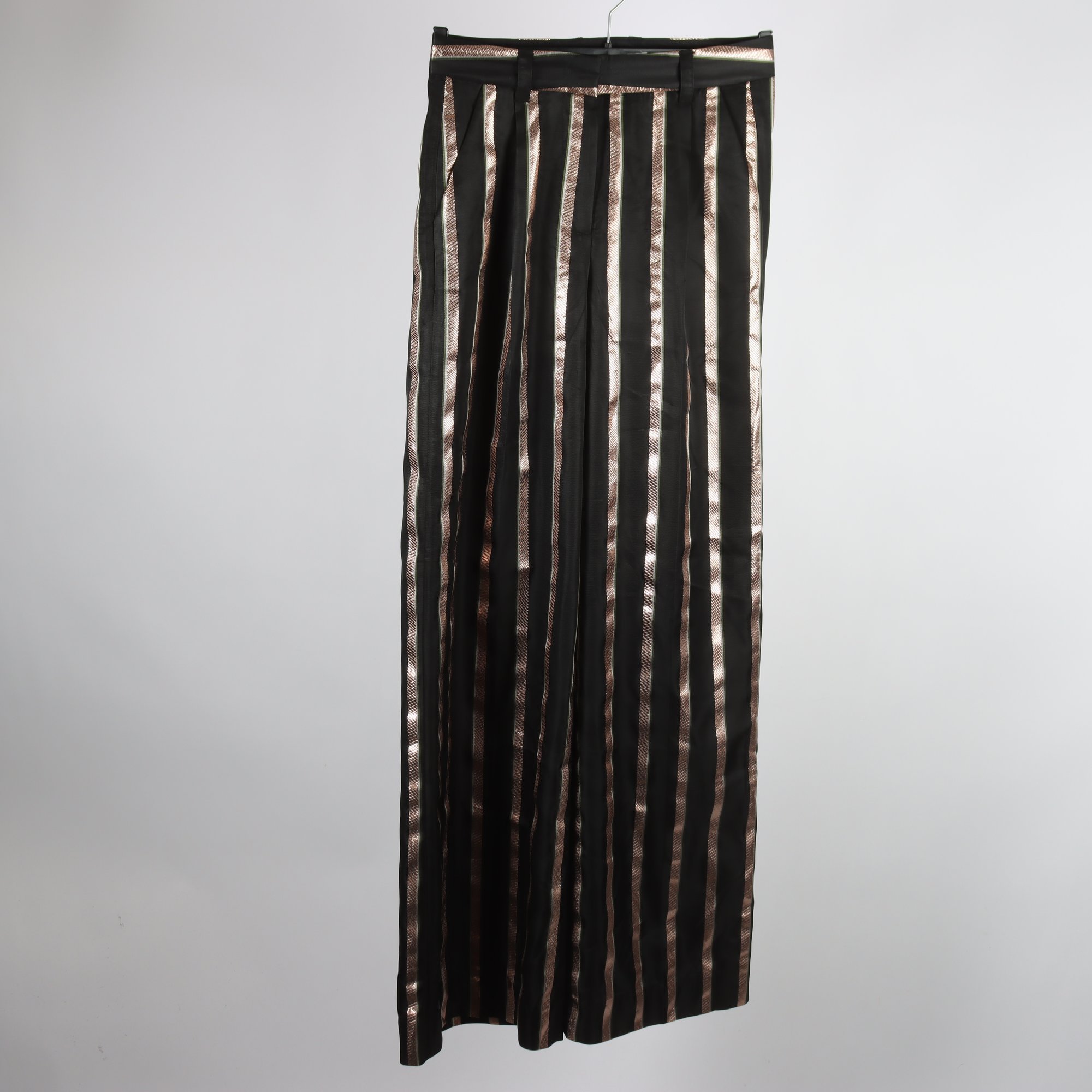 Byxor, Julie Fagerholt, svart, guld, stl. 36