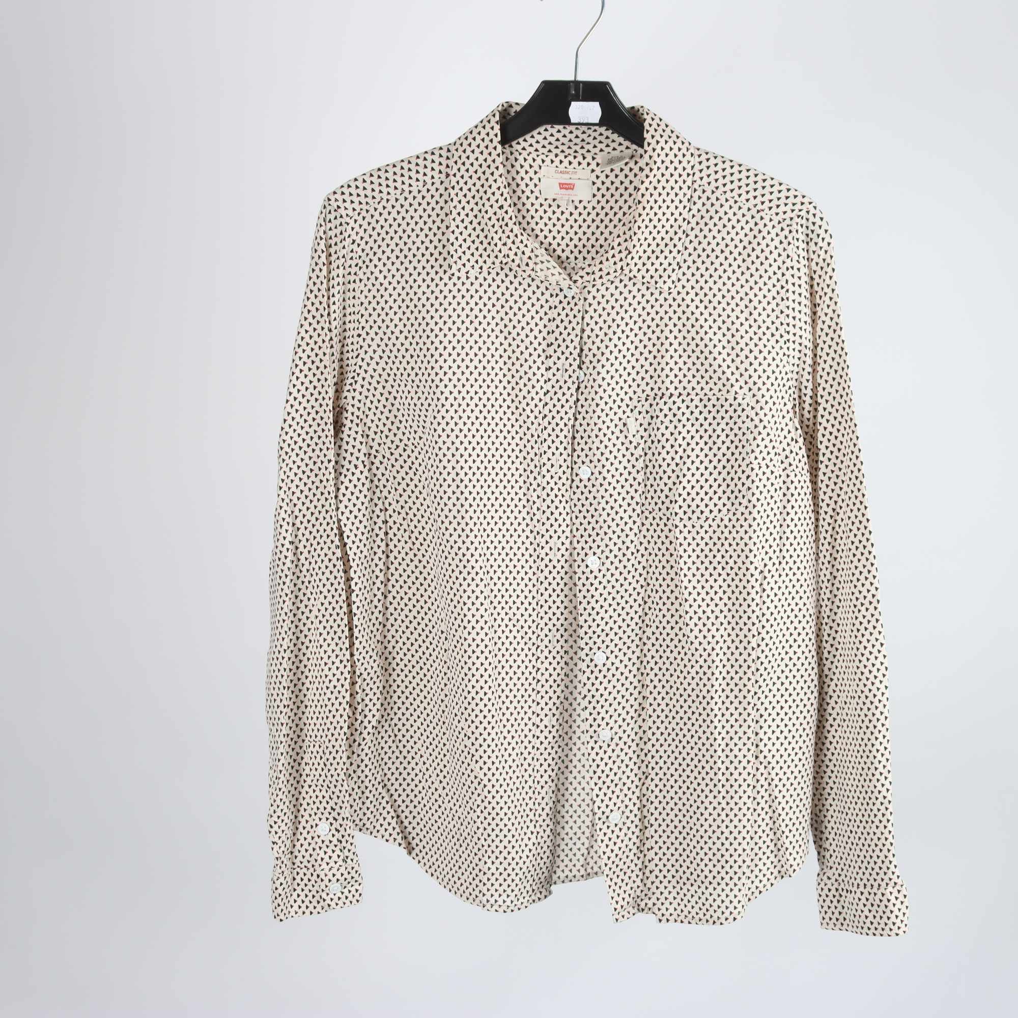 Blus, Levis, mönstrad, beige, stl. M.