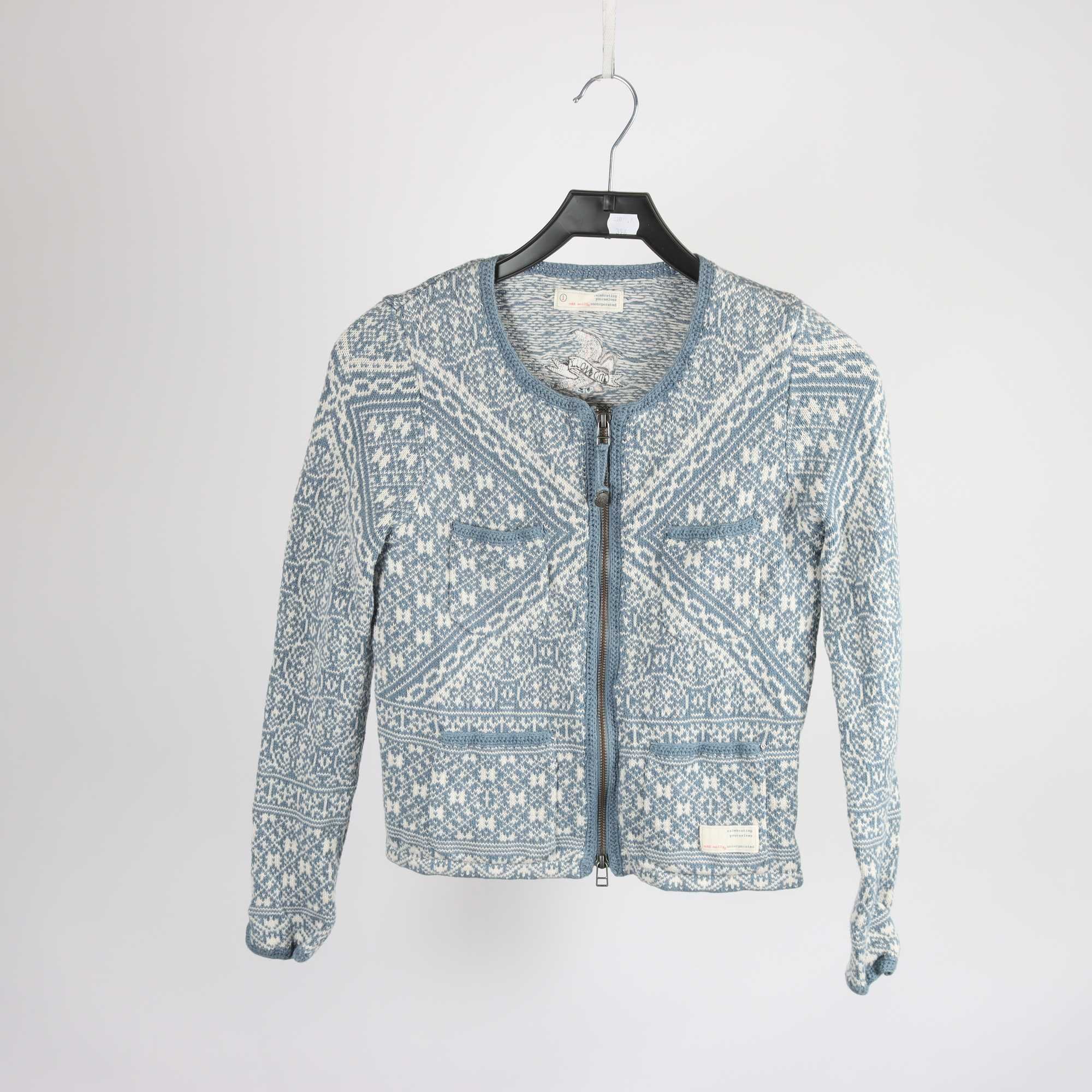 Kofta, Odd Molly, blå, vit, stl. S.