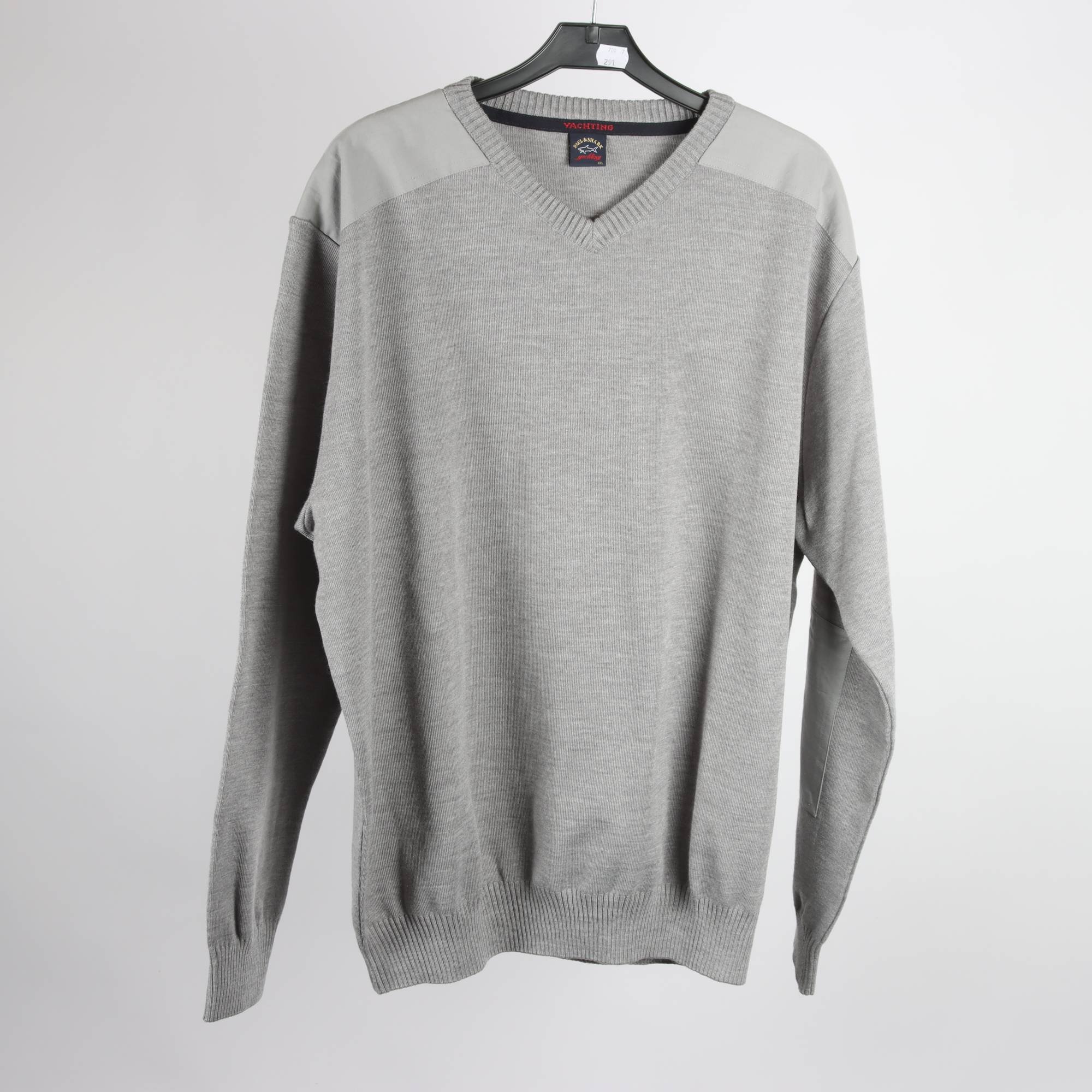 Tröja, Paul & Shark, grå, stl. XXL