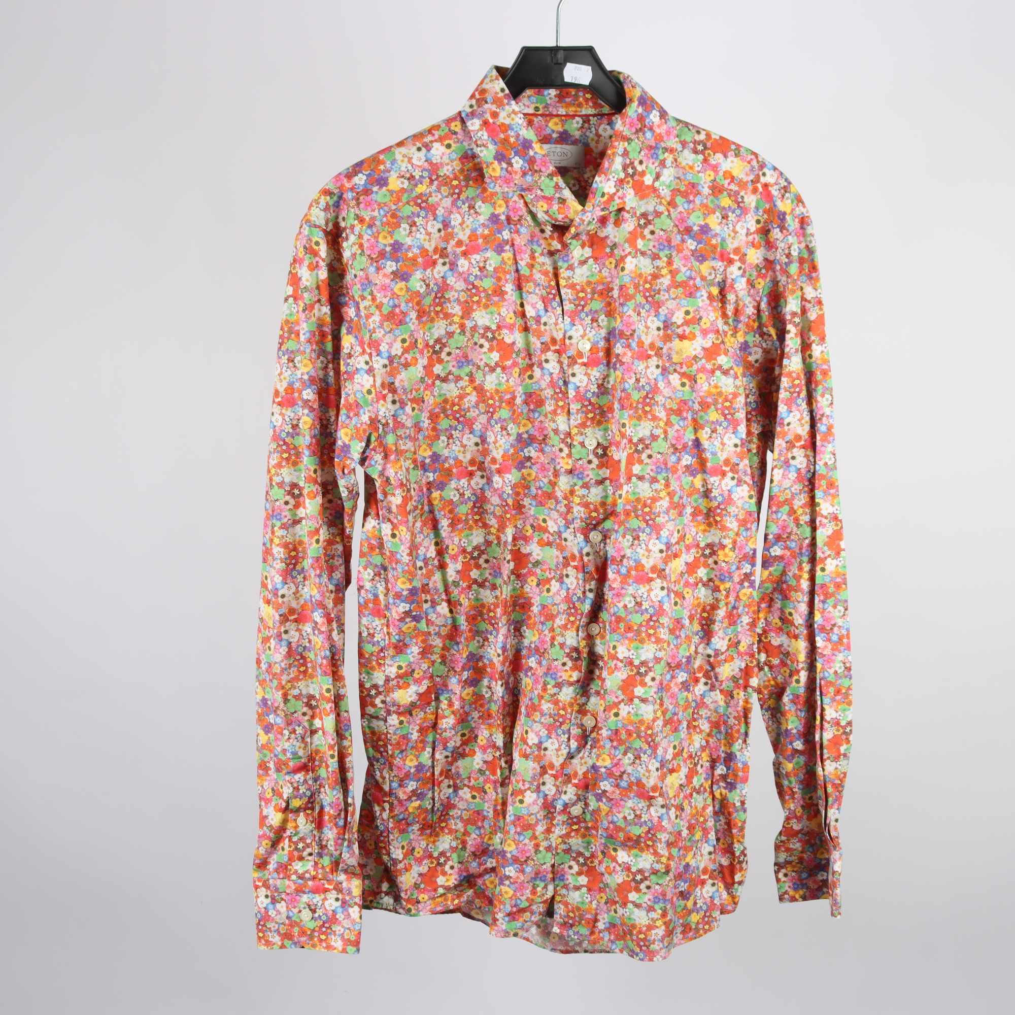 Skjorta, Eton, blommig, stl. 17½ / 44 (XL)